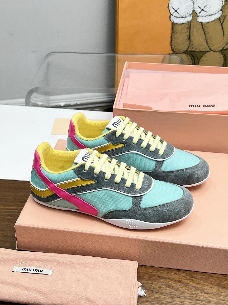 Miu Miu Male Basic Shoes Mesh Lightweight M