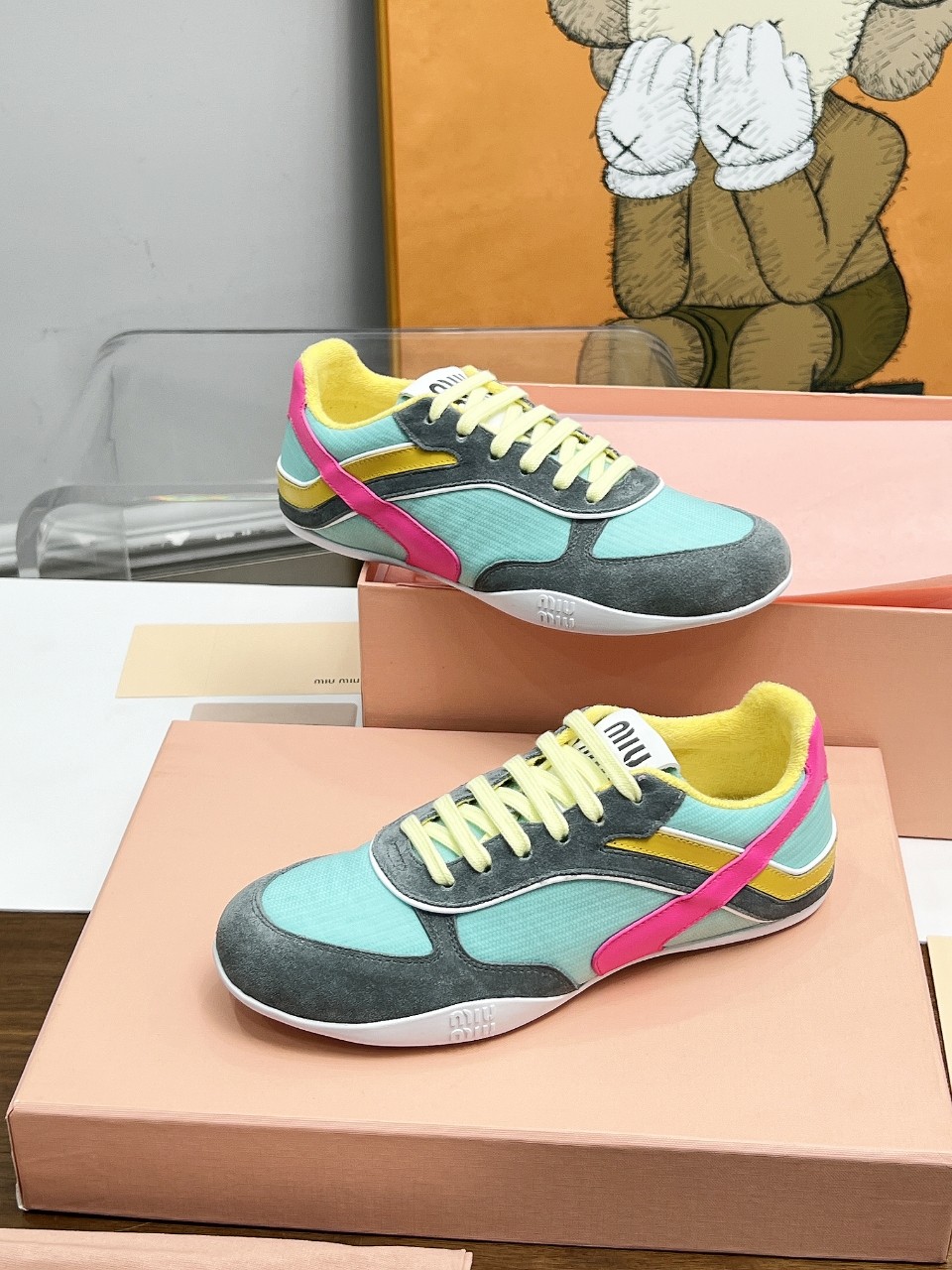 Miu Miu Male Basic Shoes Mesh Lightweight M