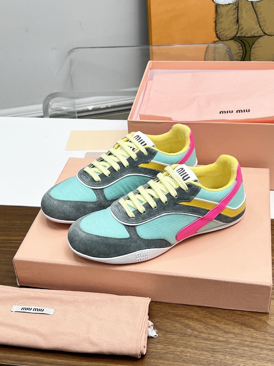 Miu Miu Male Basic Shoes Mesh Lightweight M