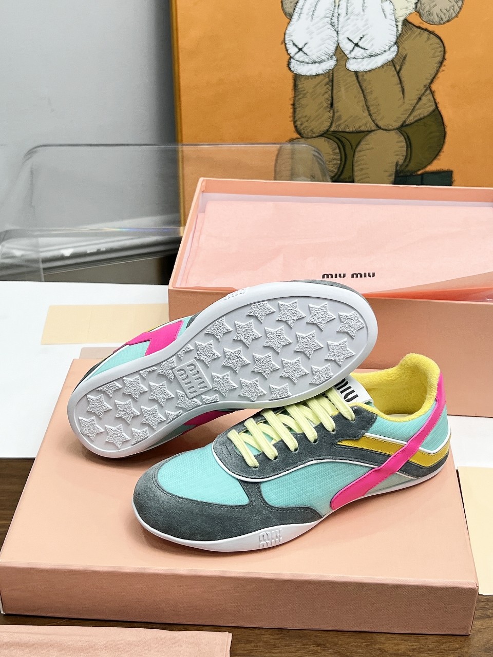 Miu Miu Male Basic Shoes Mesh Lightweight M