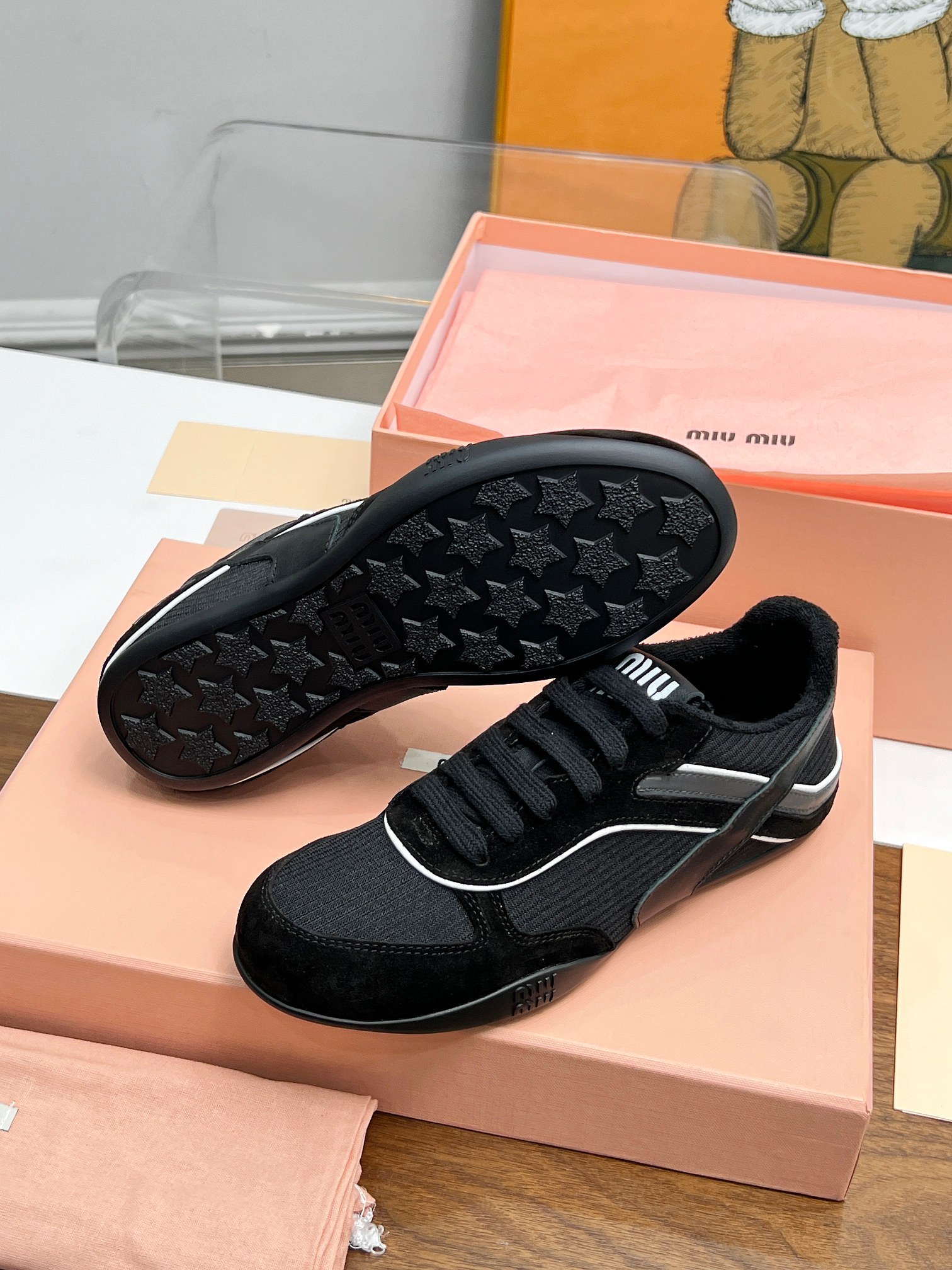 Miu Miu Male Basic Shoes Mesh Lightweight M