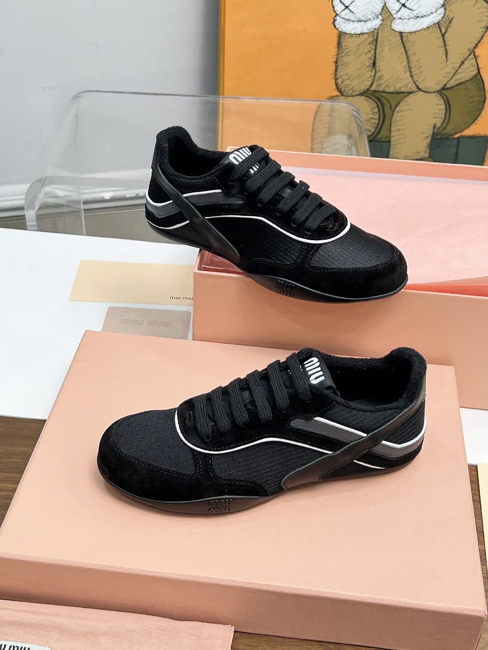 Miu Miu Male Basic Shoes Mesh Lightweight M