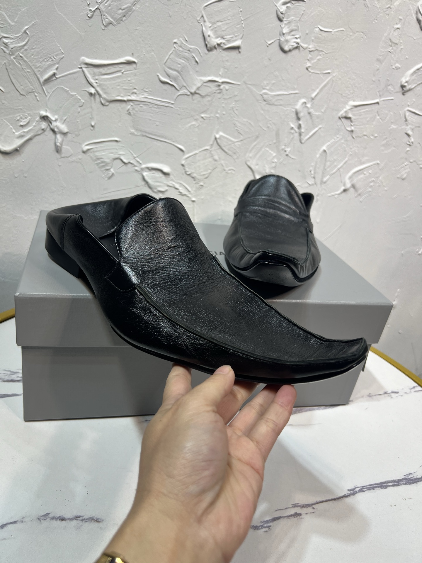 Adidas Balenciaga Loafers Real Leather 46-l-s