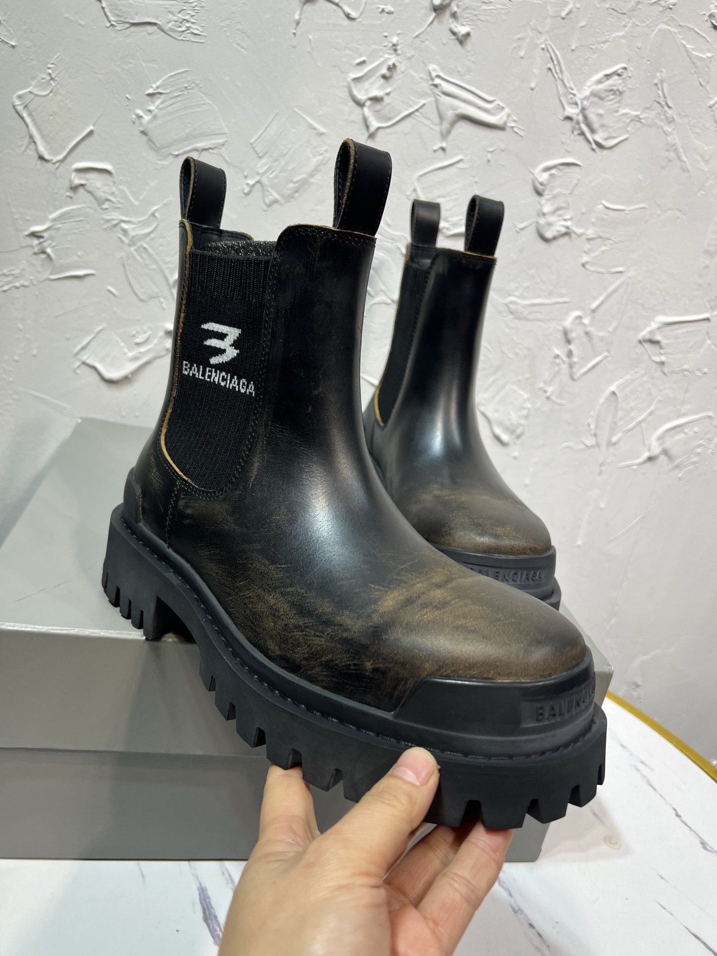 Male Boots Cow Leather 46-m-l-s