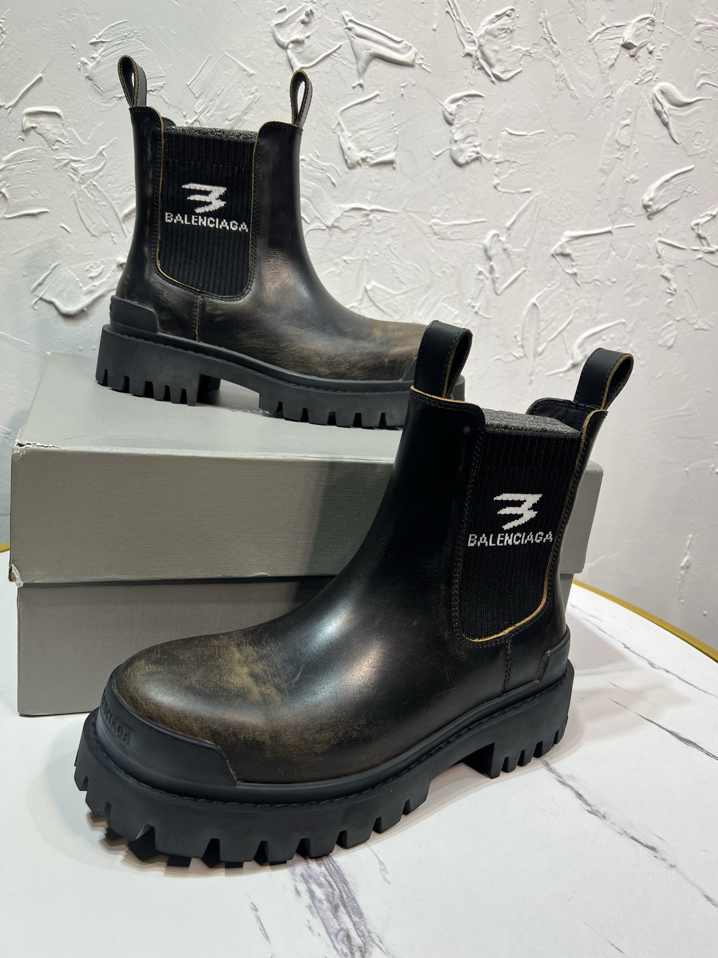 Male Boots Cow Leather 46-m-l-s