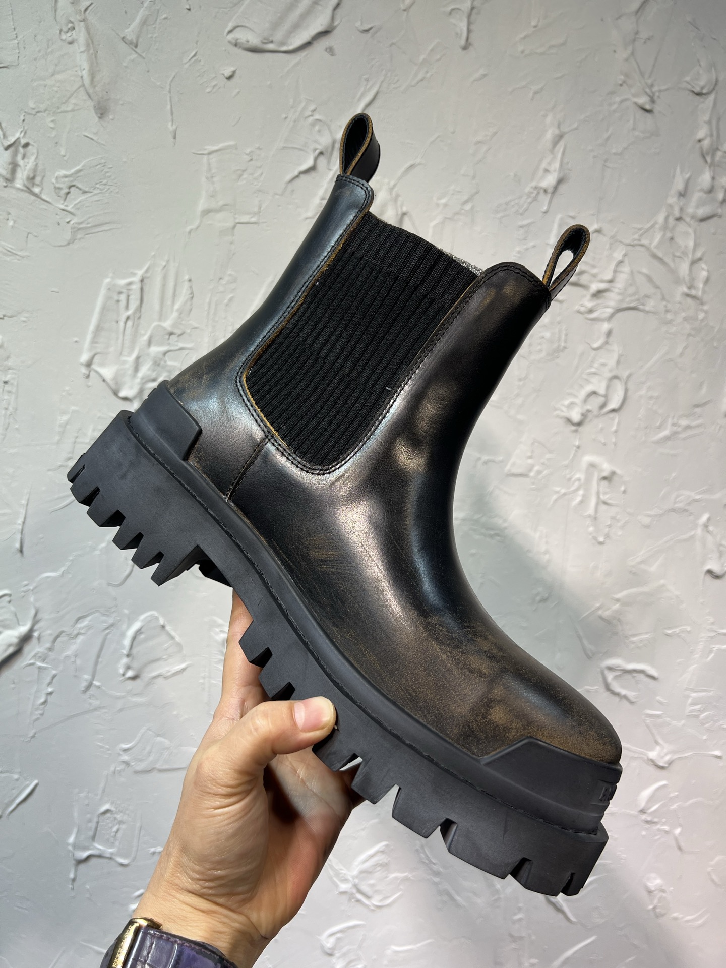 Male Boots Cow Leather 46-m-l-s