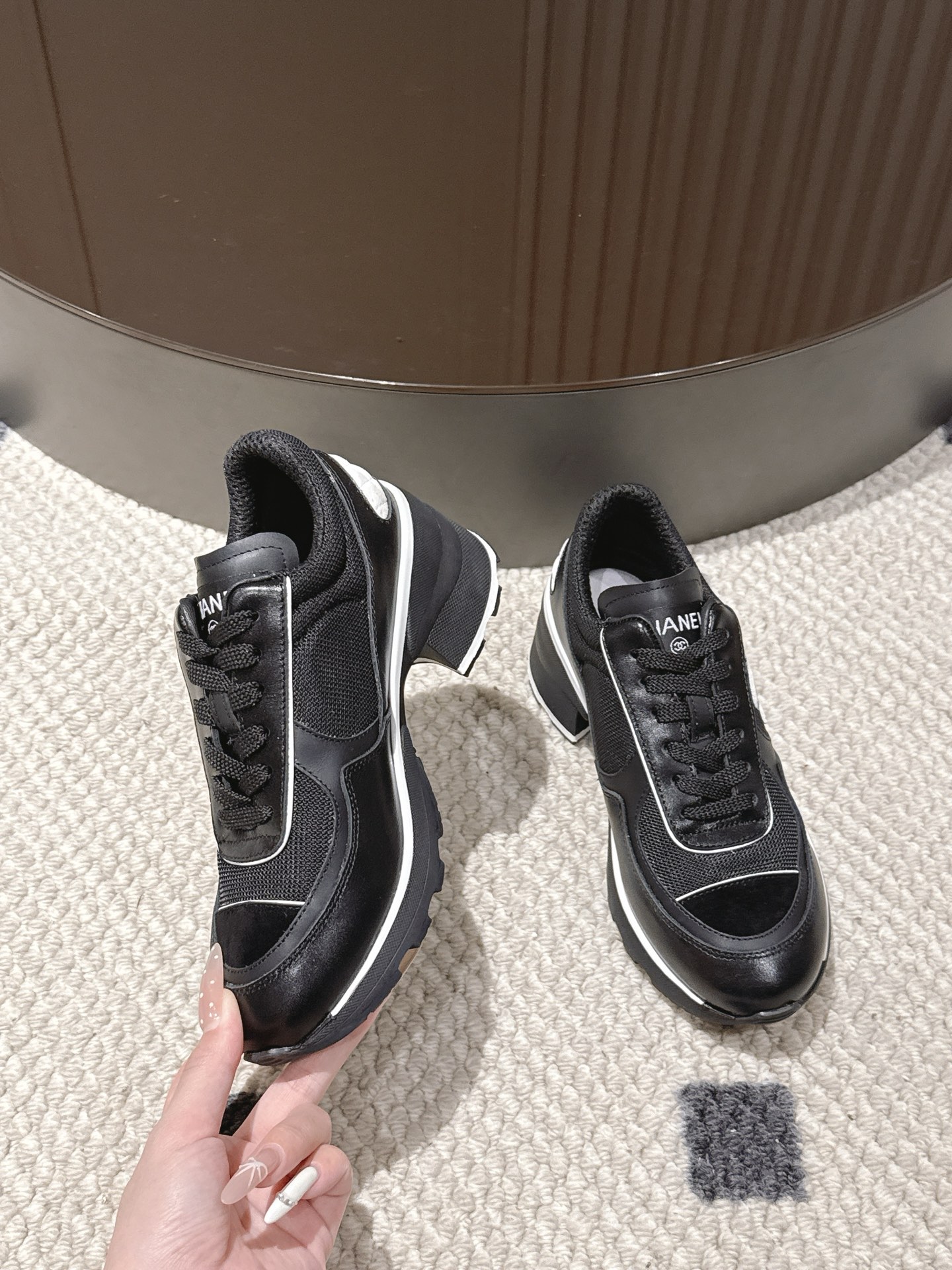 Chanel Female Sneakers Pink L