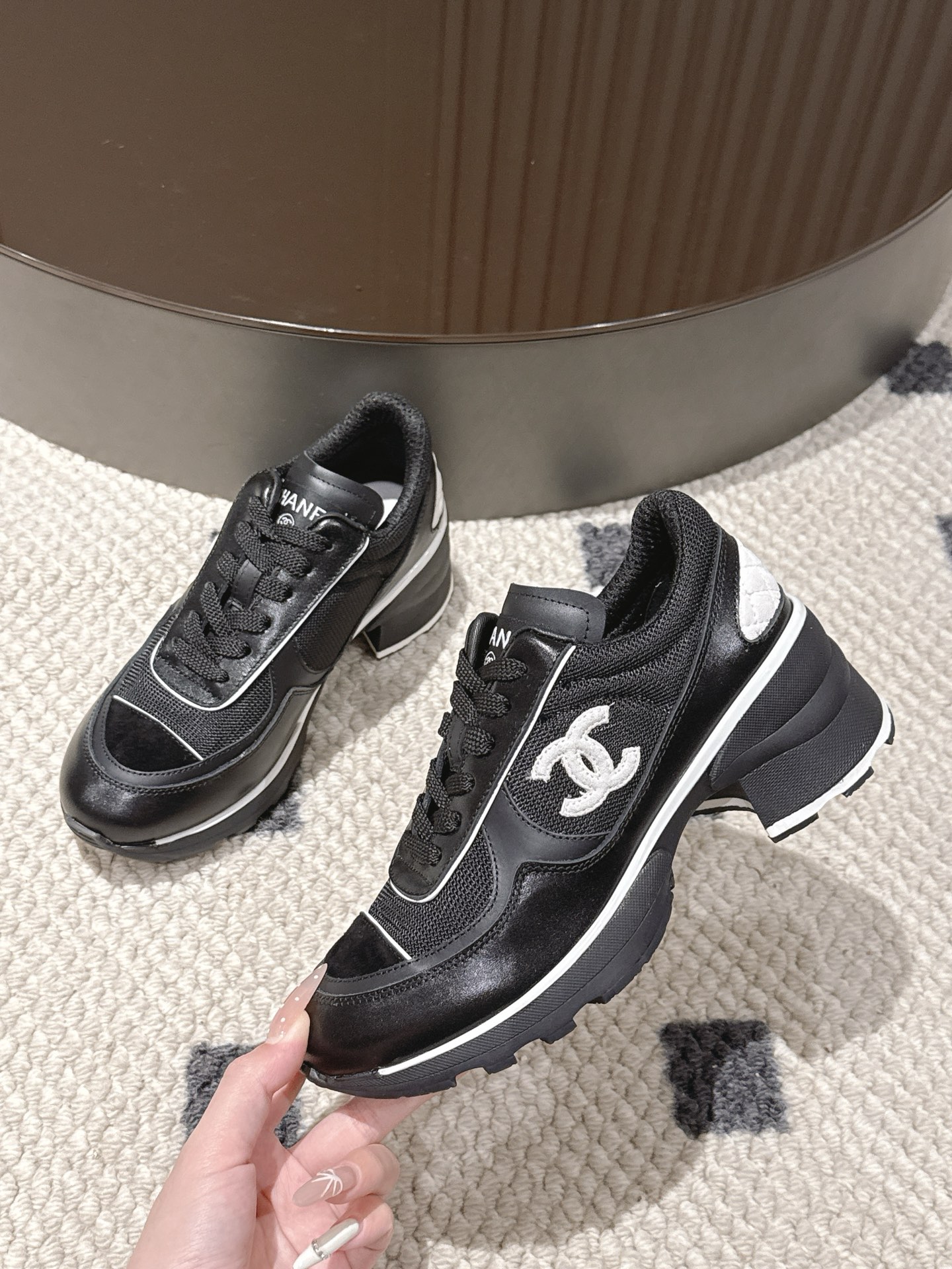 Chanel Female Sneakers Pink L