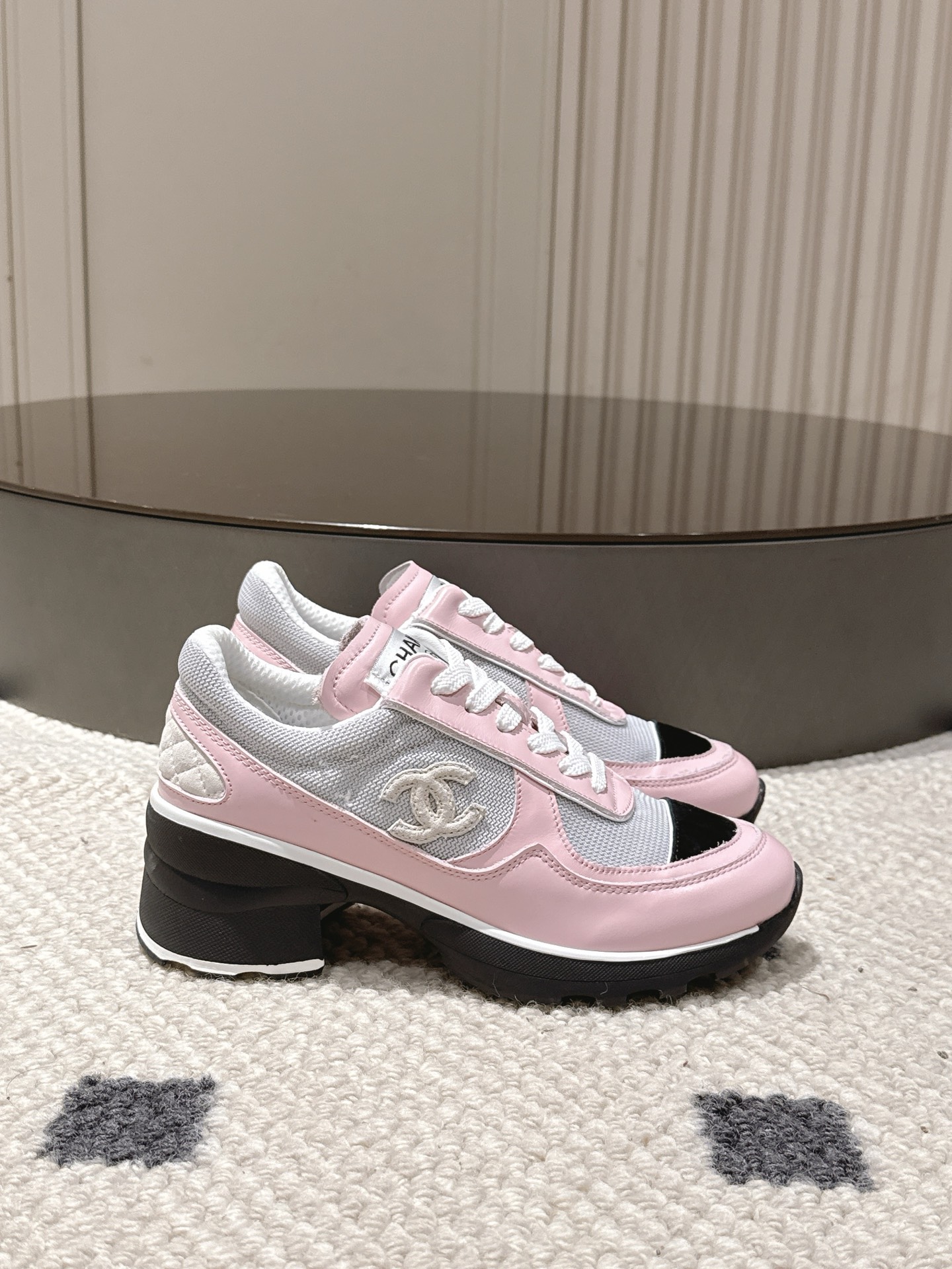 Chanel Female Sneakers Pink L