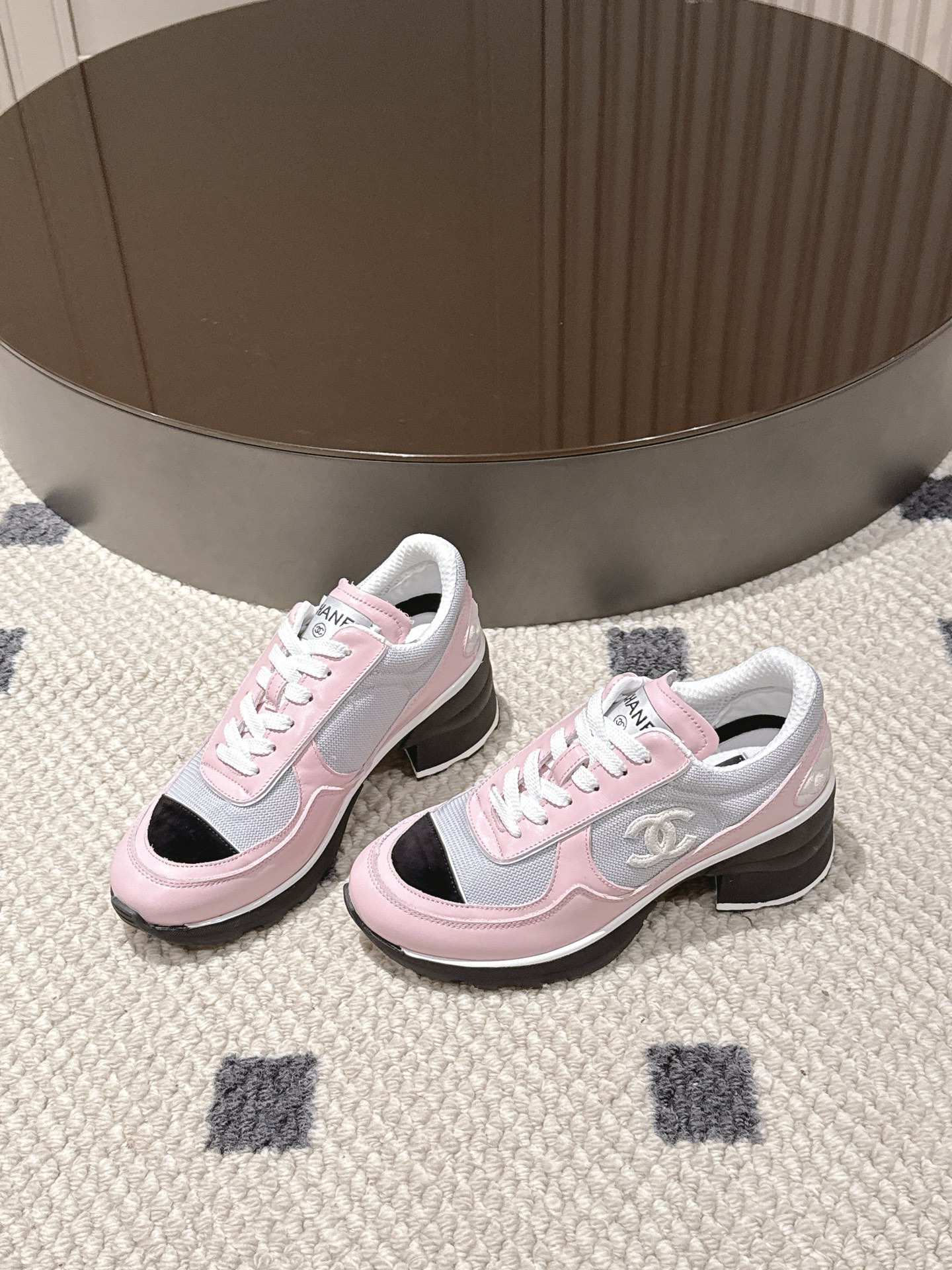 Chanel Female Sneakers Pink L