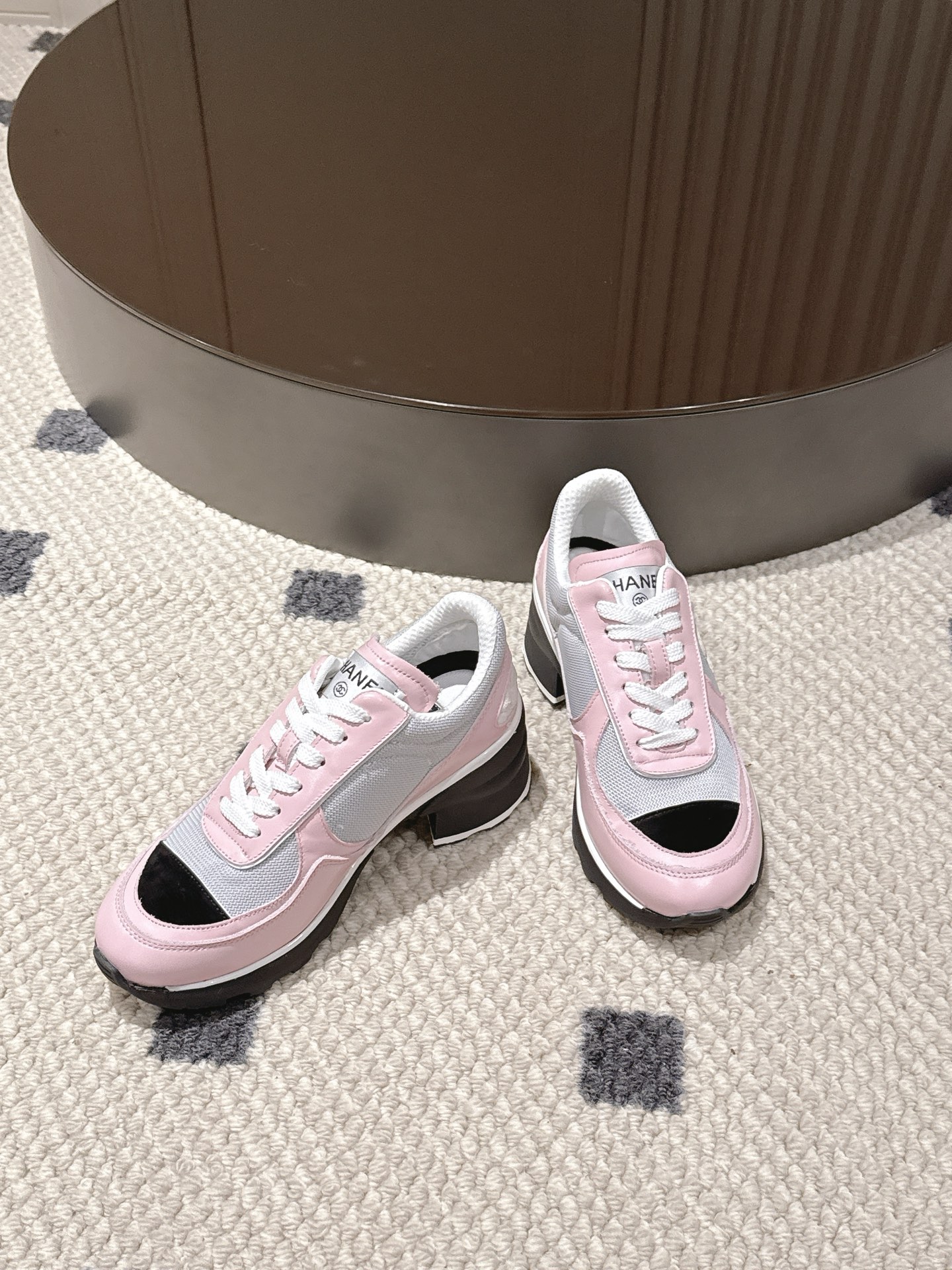 Chanel Female Sneakers Pink L