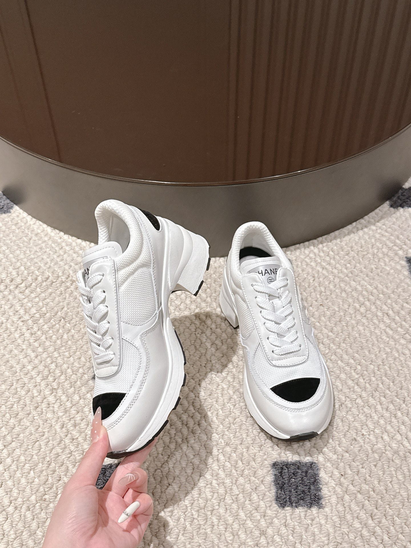 Chanel Female Sneakers Pink L