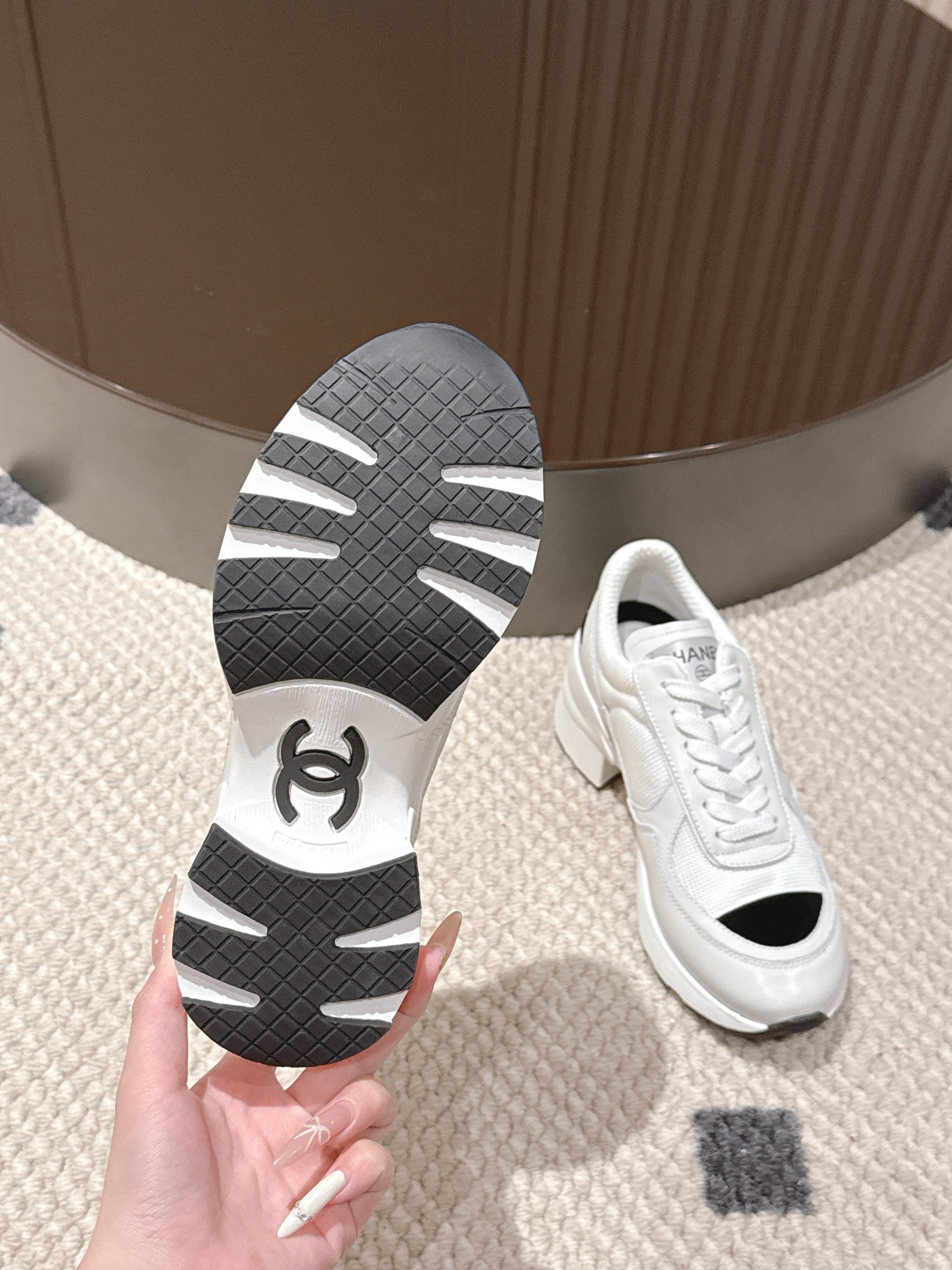 Chanel Female Sneakers Pink L