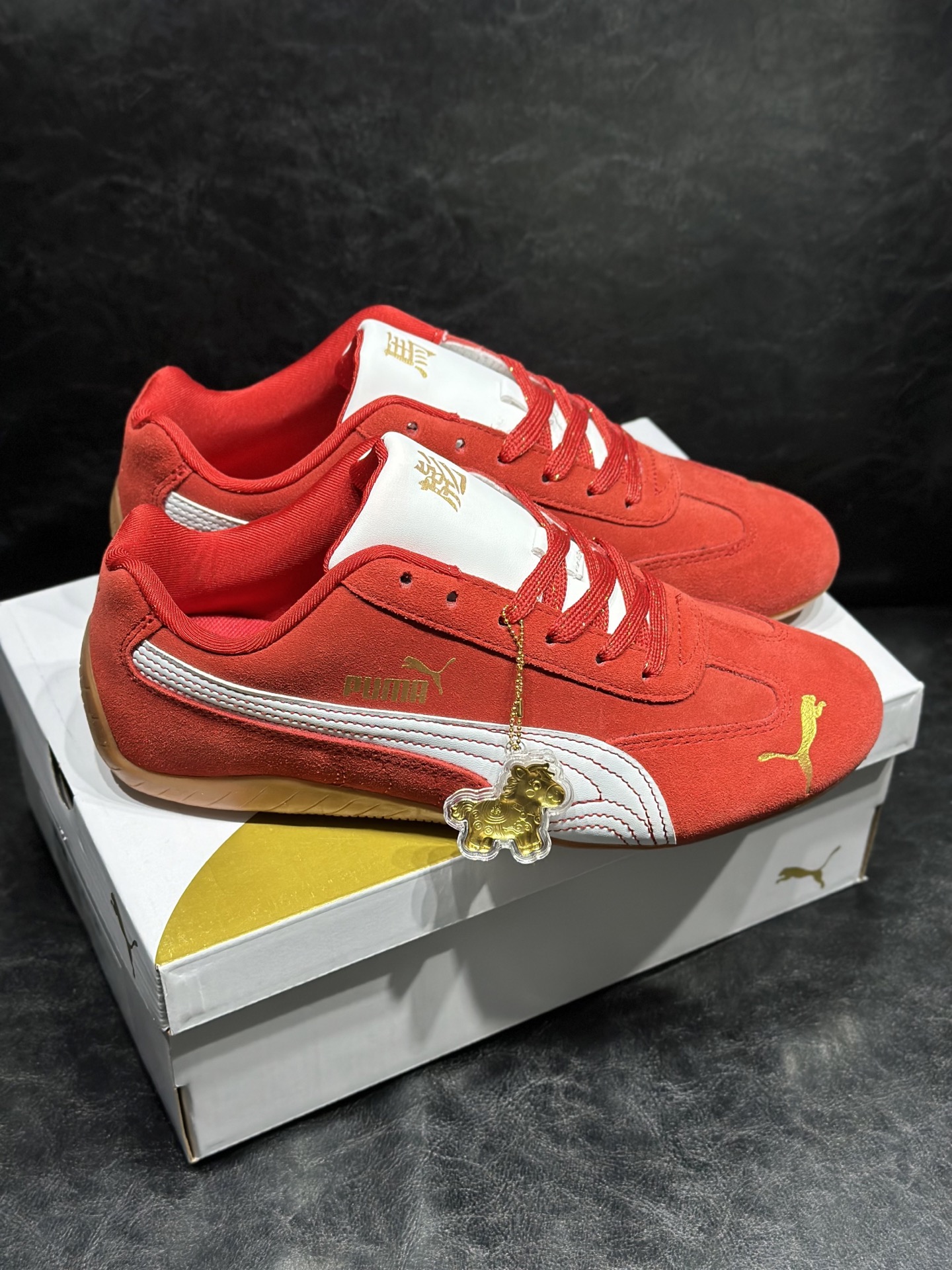 Male Board Shoes Red L-s