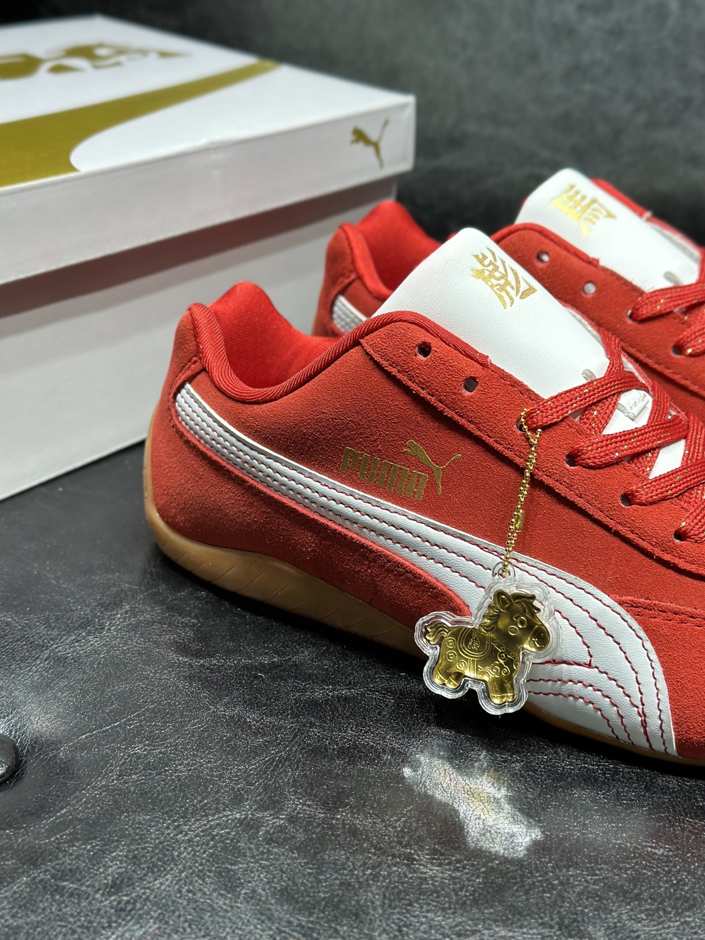 Male Board Shoes Red L-s