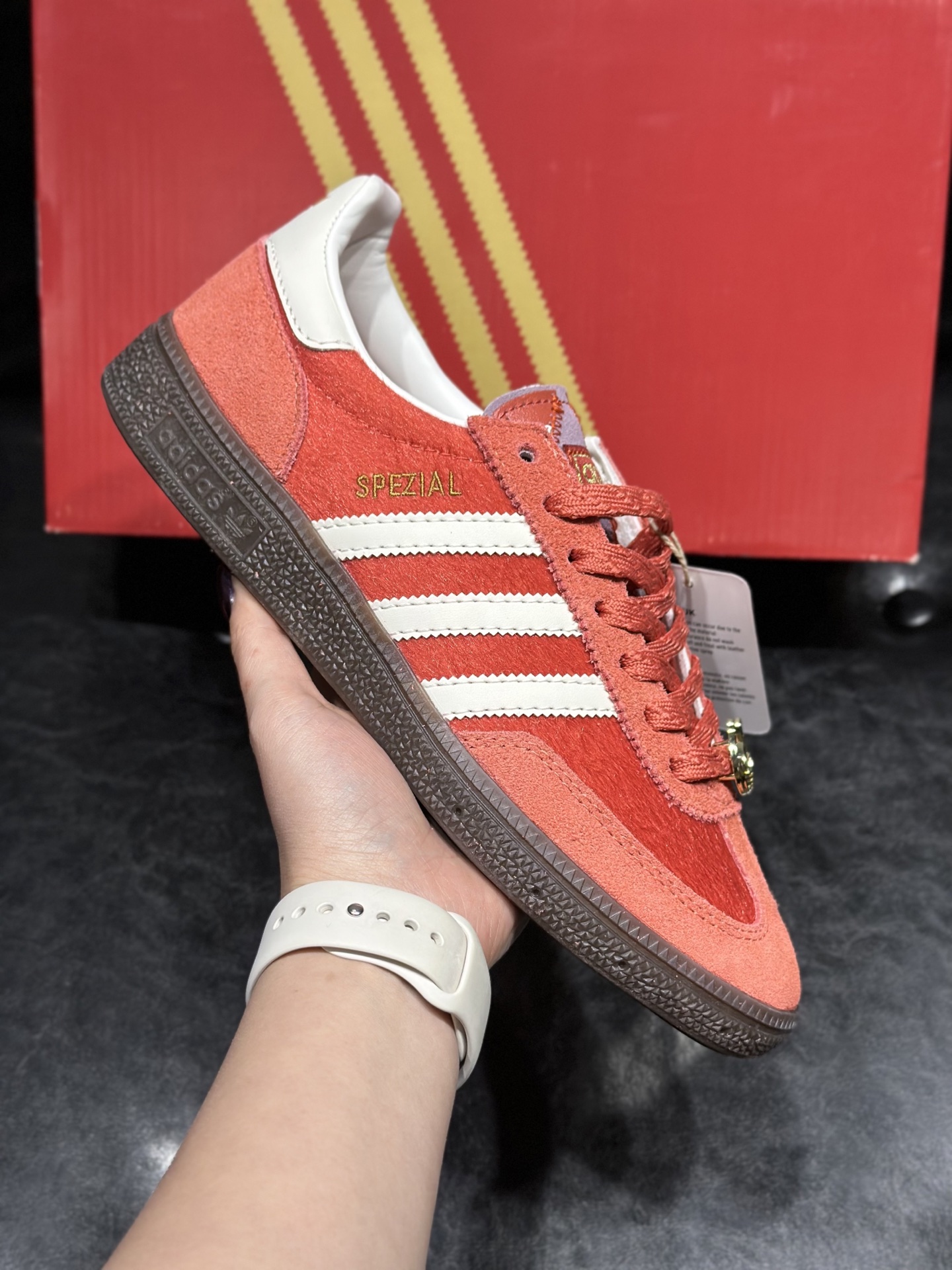 Male Board Shoes Red L-s