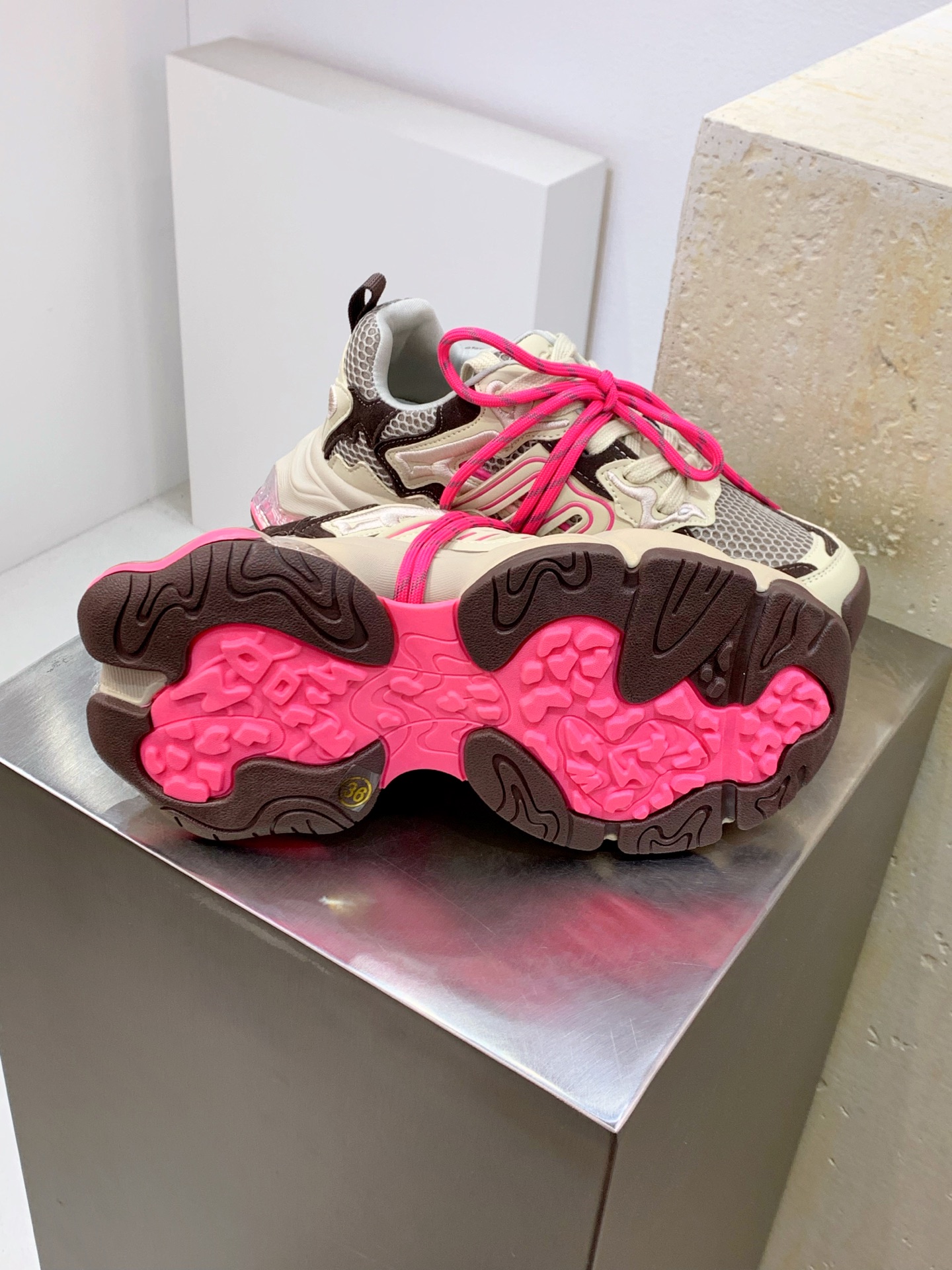 Female Basic Shoes Pink Lightweight M-l