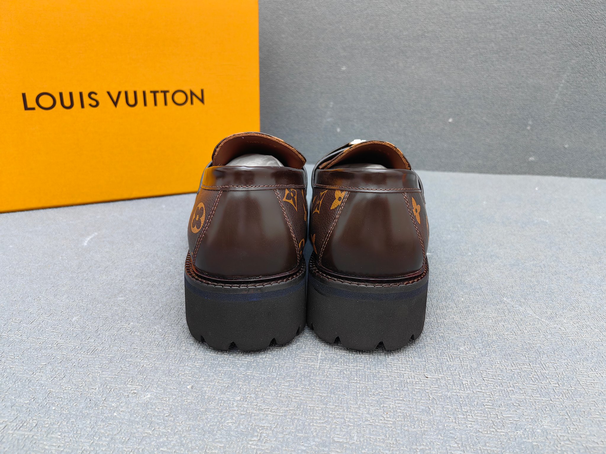 Louis Vuitton Male Loafers Real Leather L
