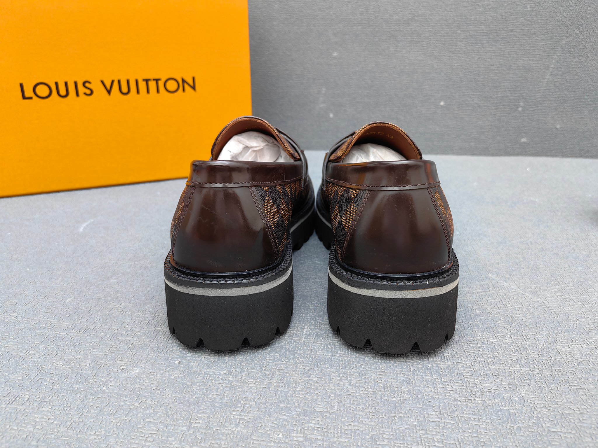 Louis Vuitton Male Loafers Real Leather L