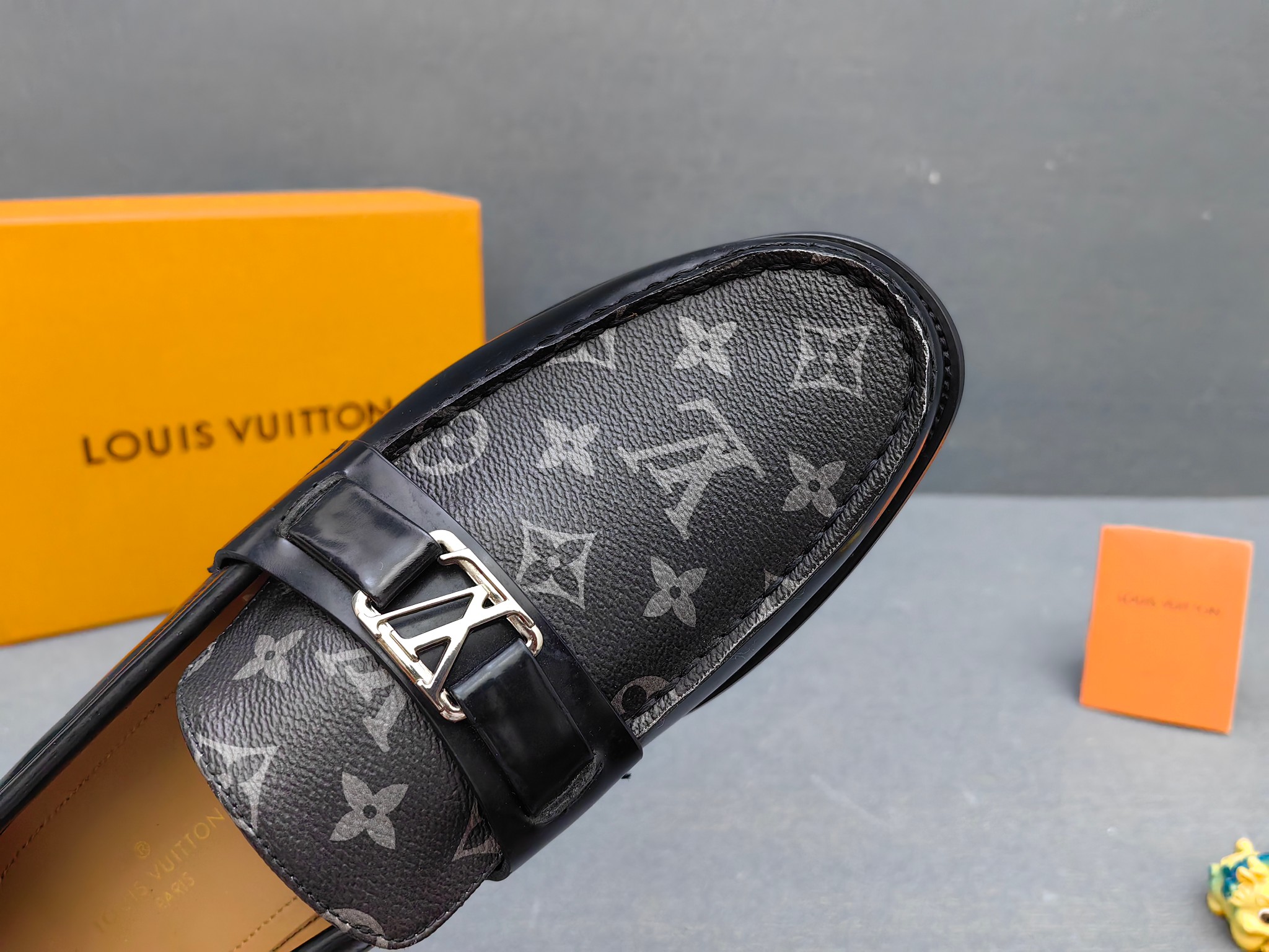 Louis Vuitton Male Loafers Real Leather L
