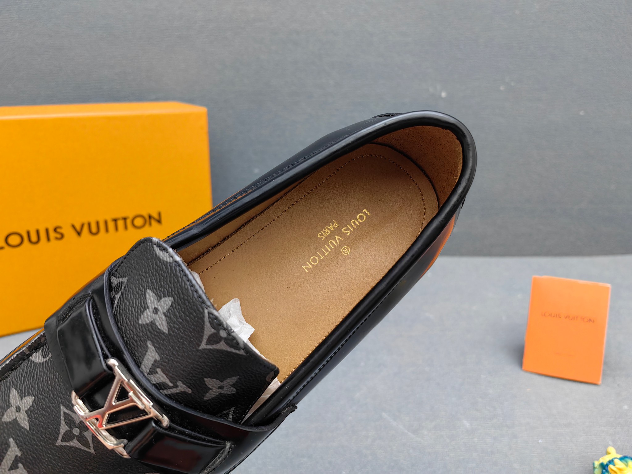 Louis Vuitton Male Loafers Real Leather L
