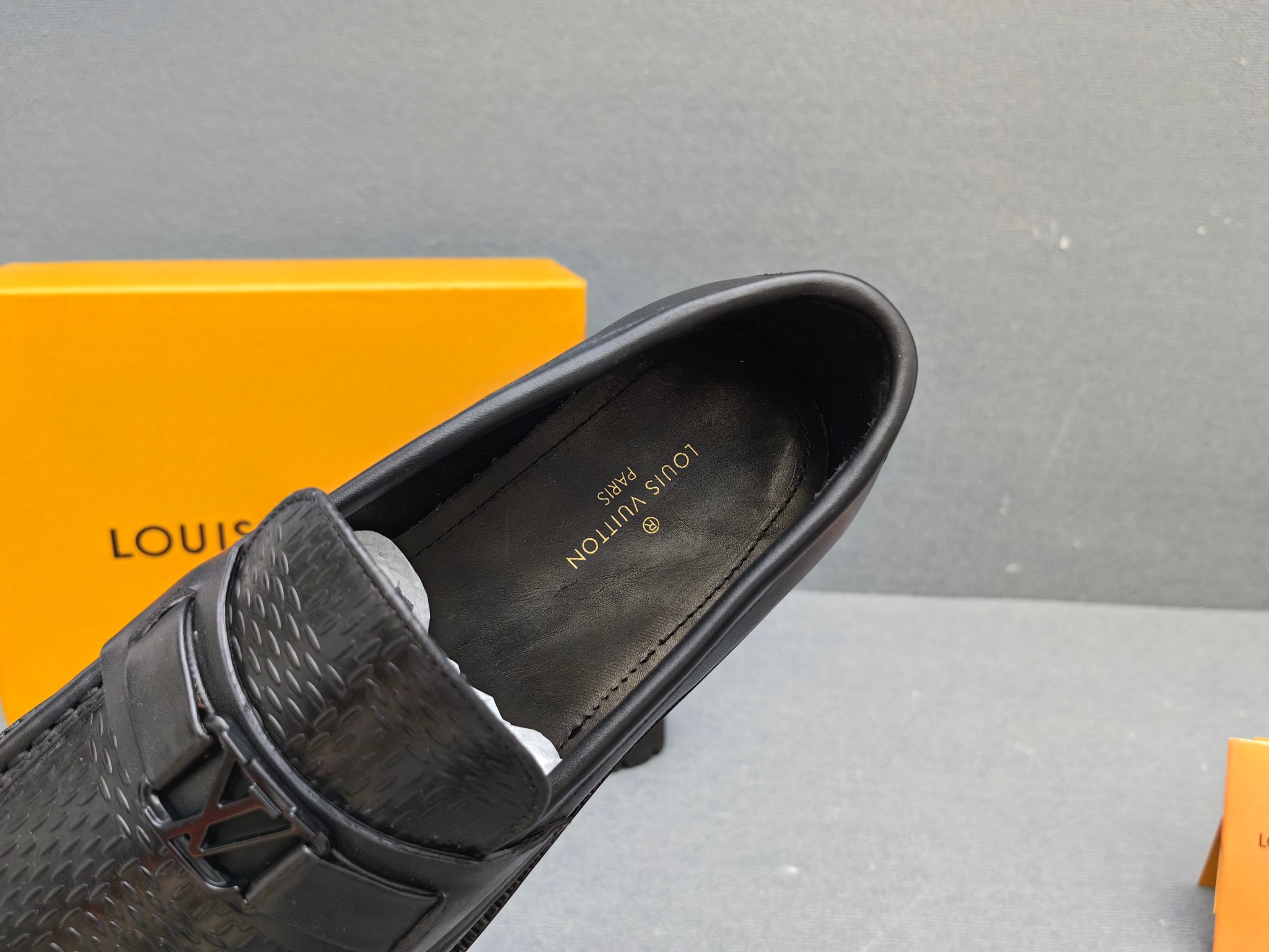 Louis Vuitton Male Loafers Real Leather L