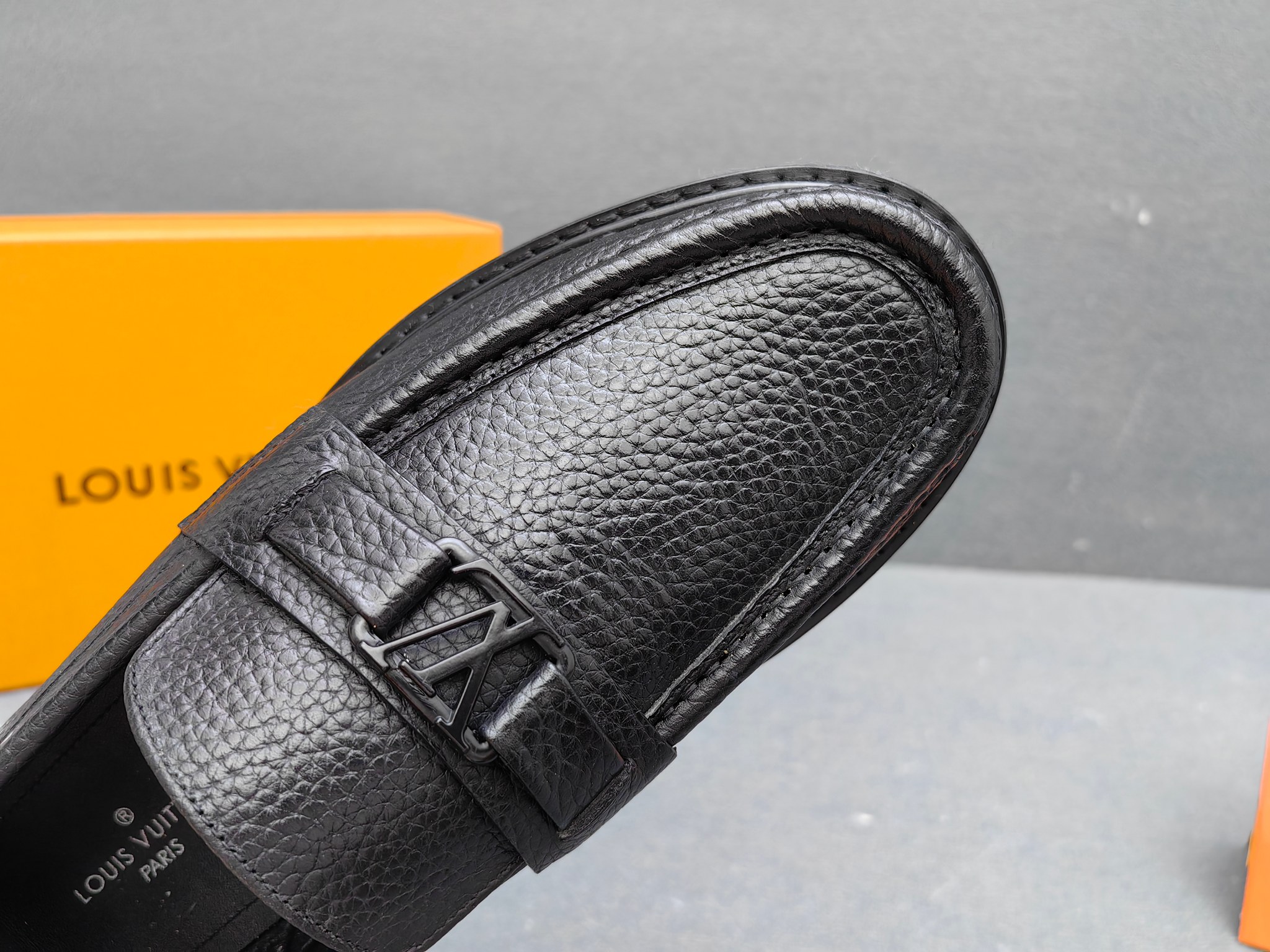 Louis Vuitton Male Loafers Real Leather L