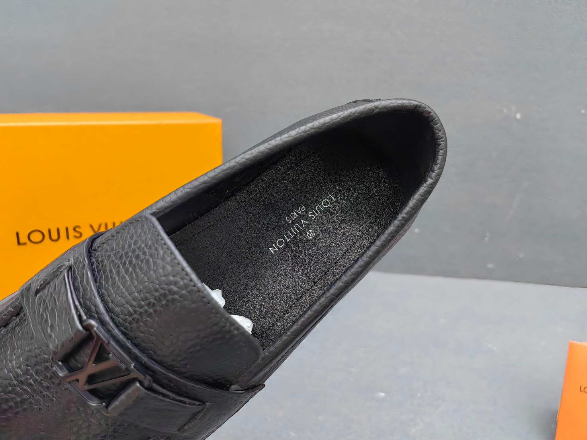 Louis Vuitton Male Loafers Real Leather L