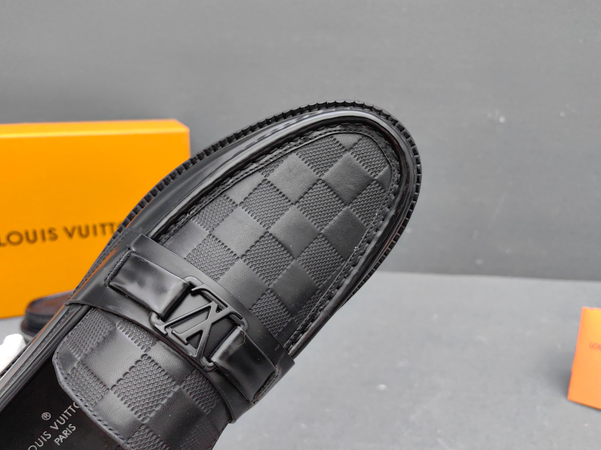 Louis Vuitton Male Loafers Real Leather L