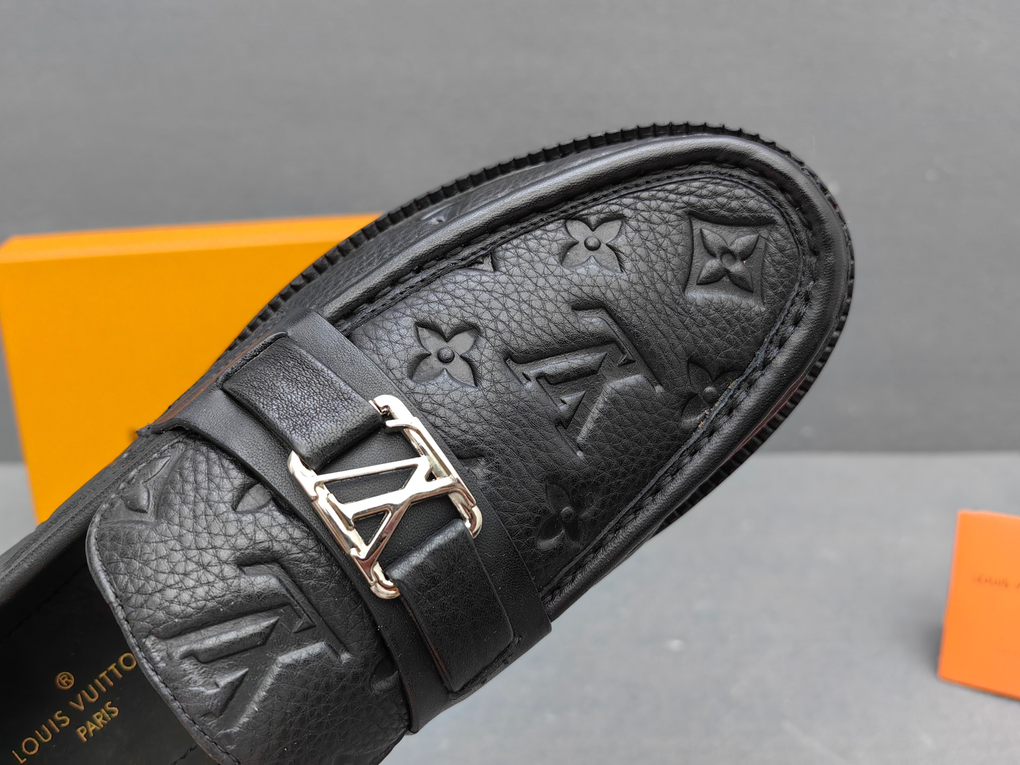 Louis Vuitton Male Loafers Real Leather L