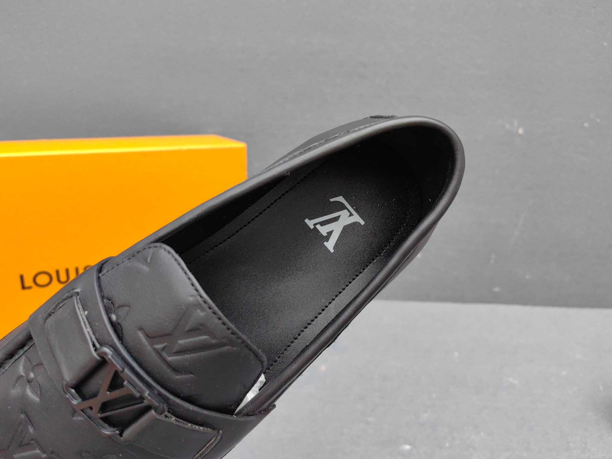 Louis Vuitton Male Loafers Real Leather L