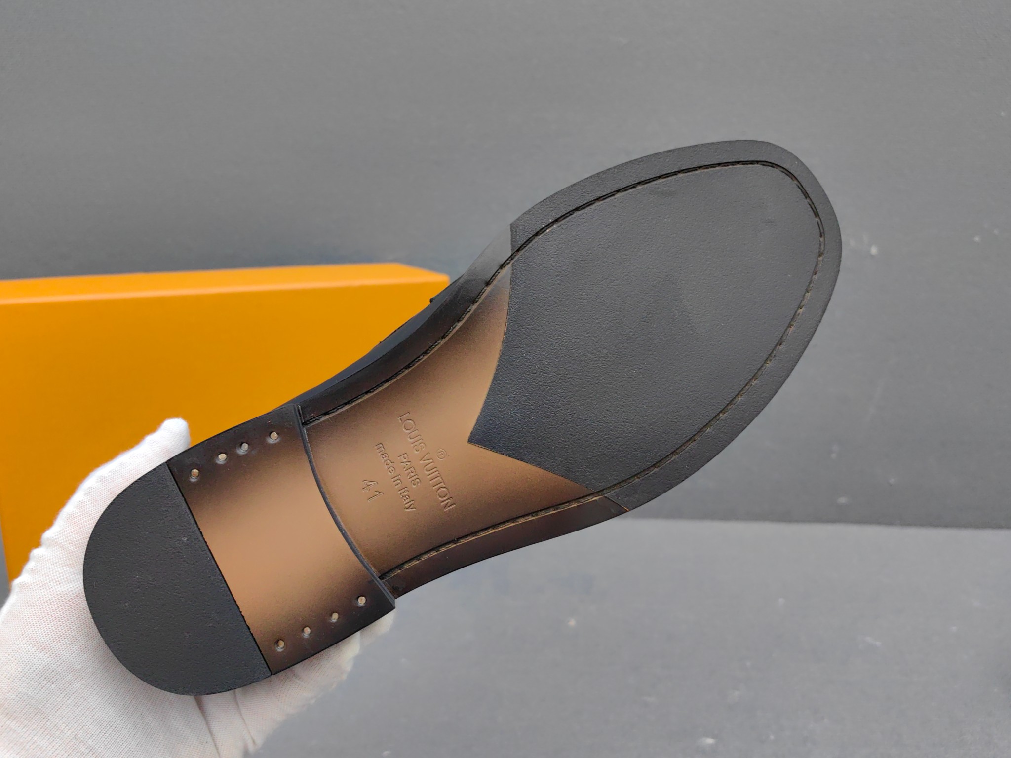 Louis Vuitton Male Loafers Real Leather L