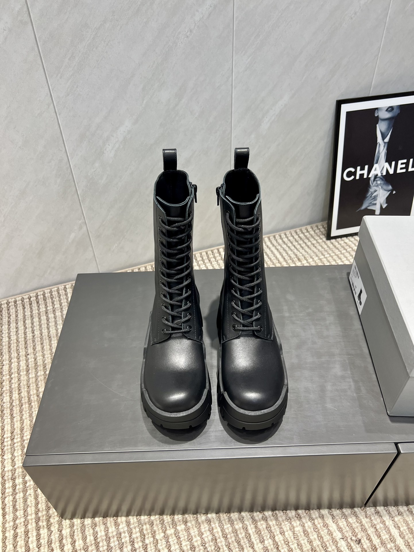 Balenciaga Male Boots Cow Leather L-s