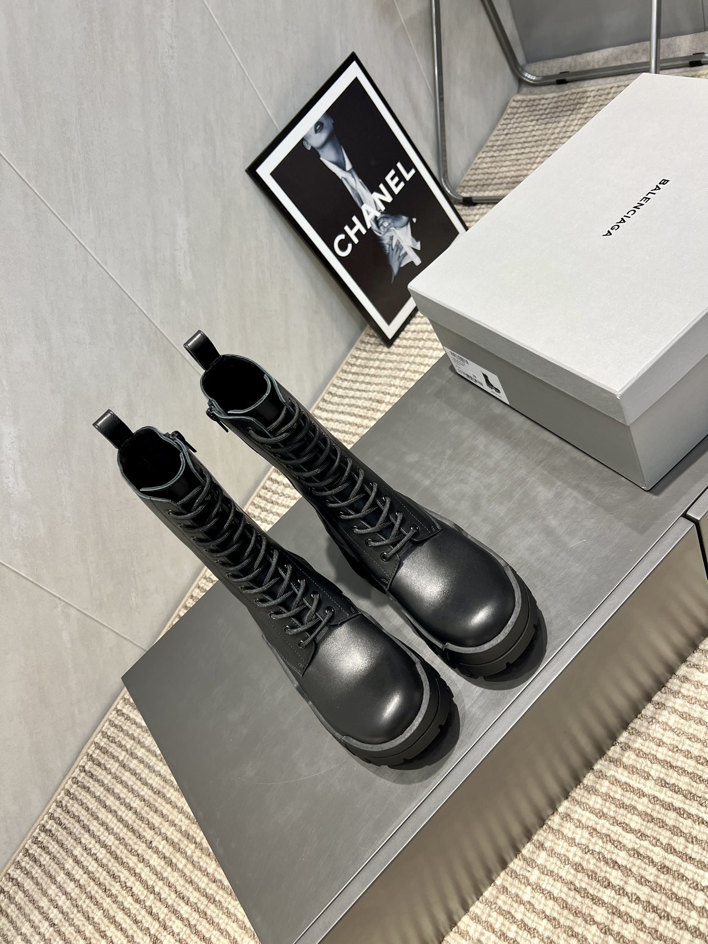 Balenciaga Male Boots Cow Leather L-s