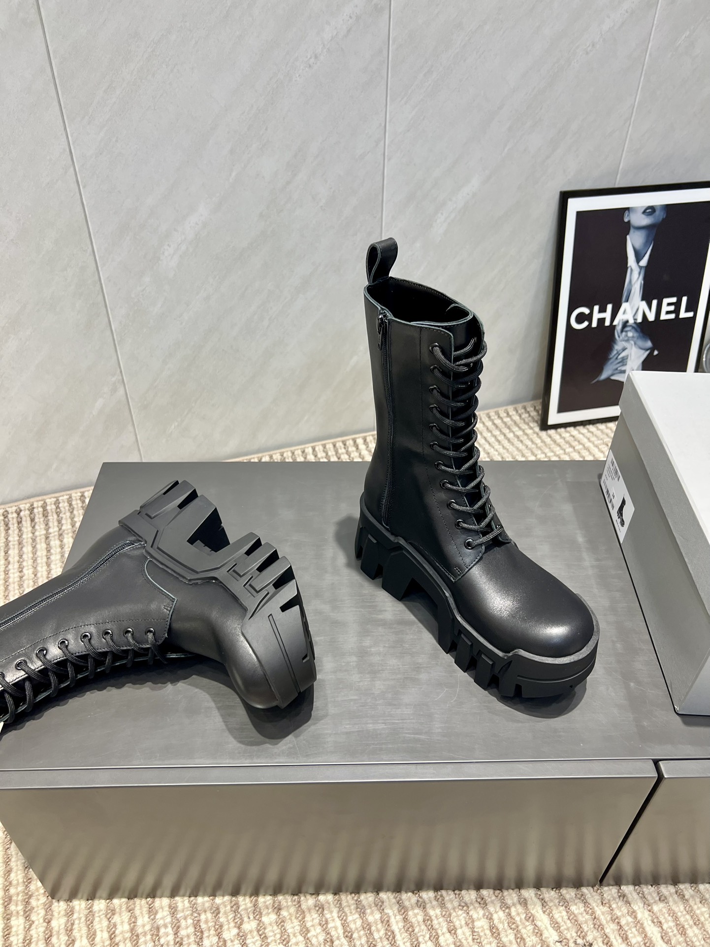 Balenciaga Male Boots Cow Leather L-s