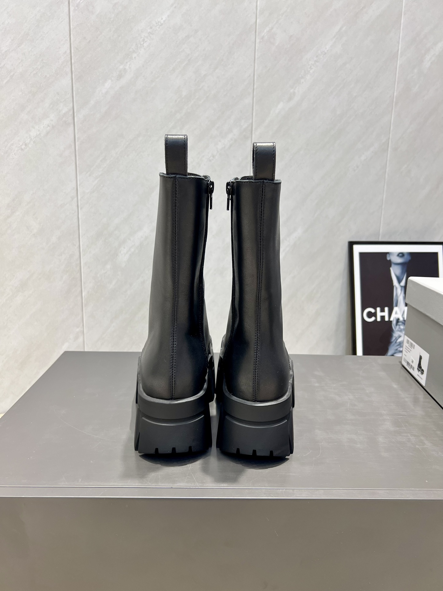 Balenciaga Male Boots Cow Leather L-s