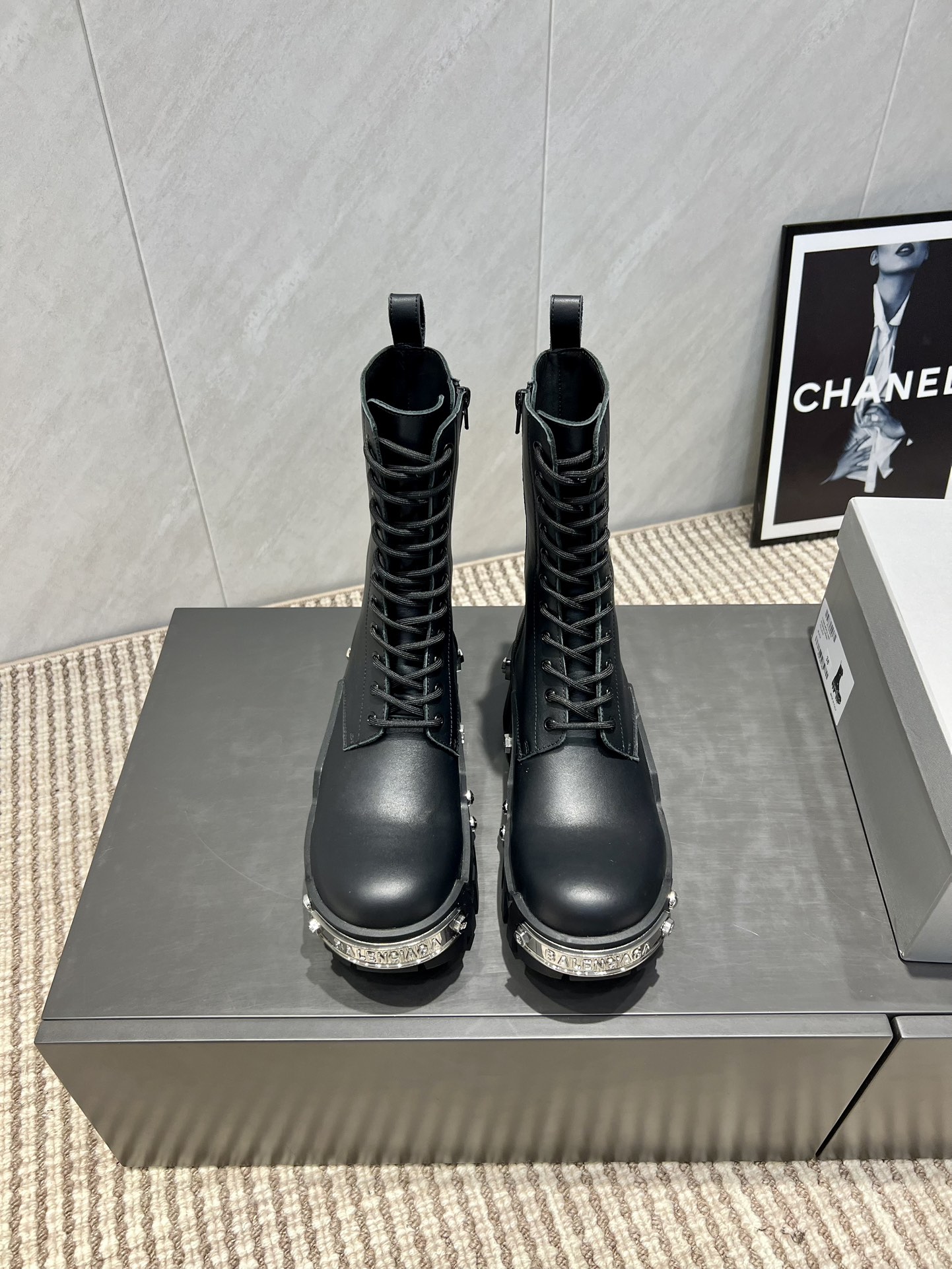 Balenciaga Male Boots Cow Leather L-s