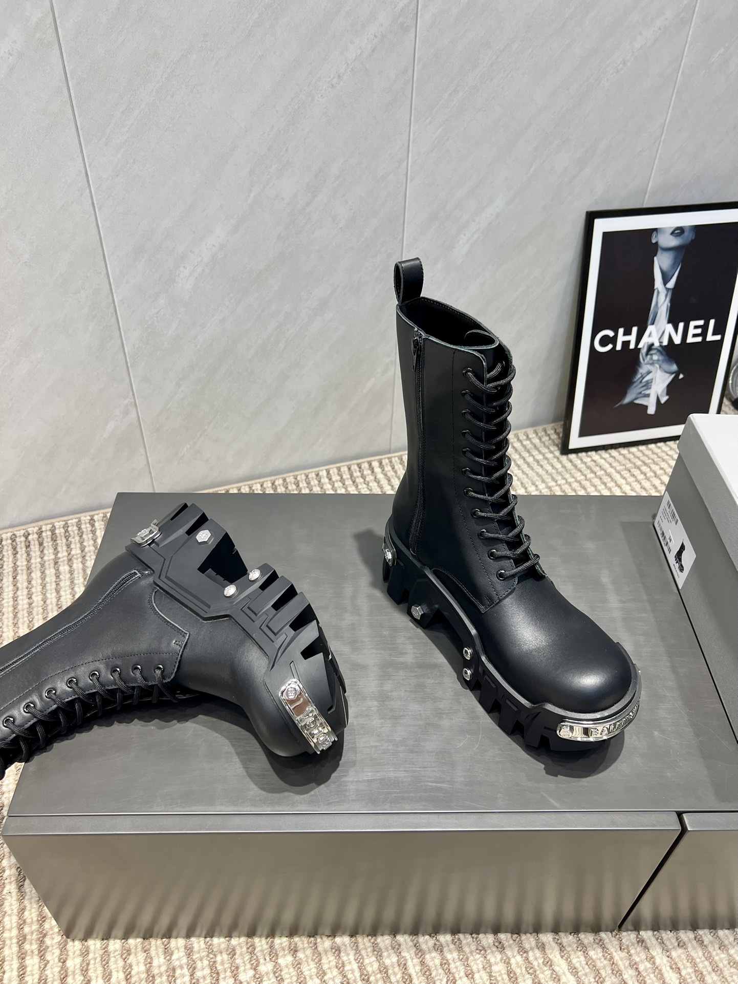 Balenciaga Male Boots Cow Leather L-s