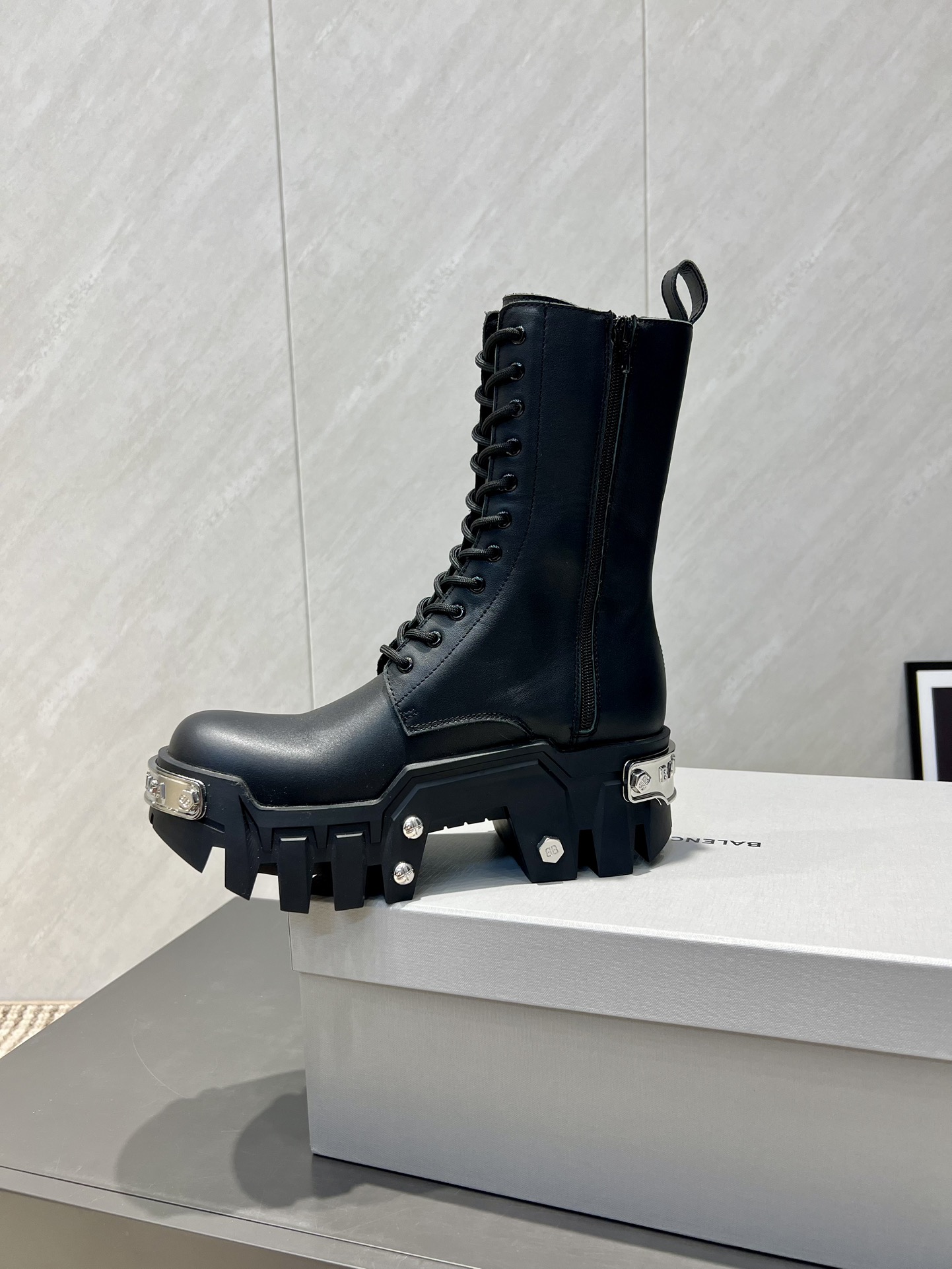 Balenciaga Male Boots Cow Leather L-s