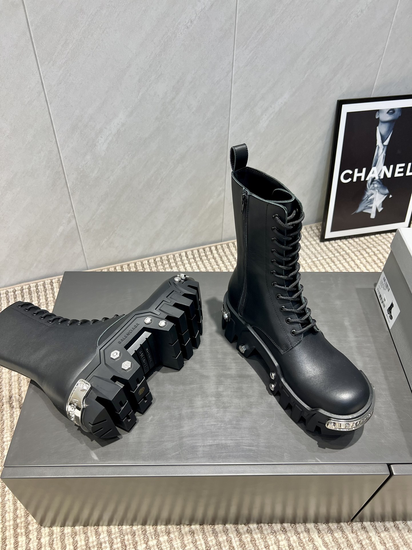 Balenciaga Male Boots Cow Leather L-s