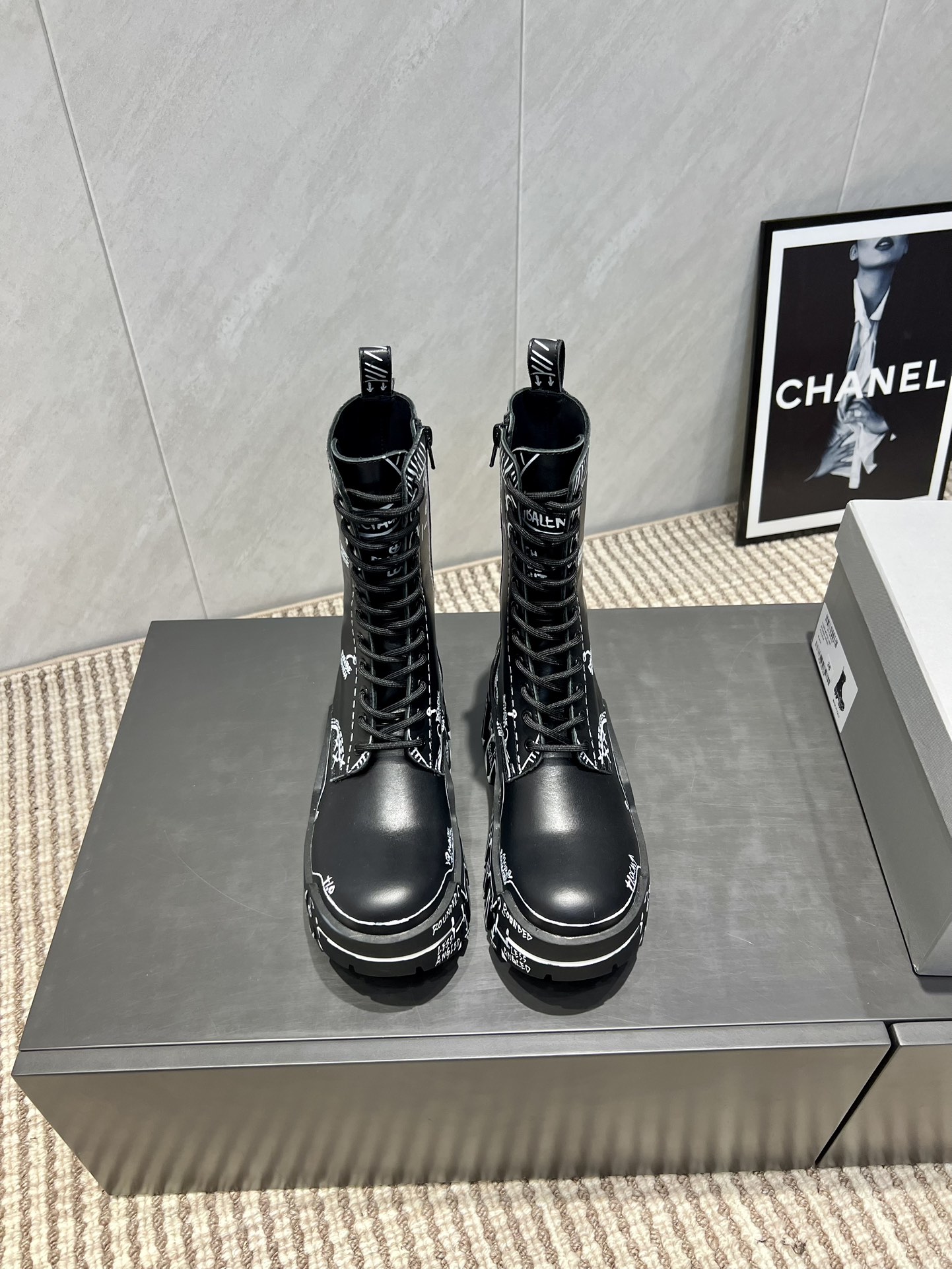 Balenciaga Male Boots Cow Leather L-s