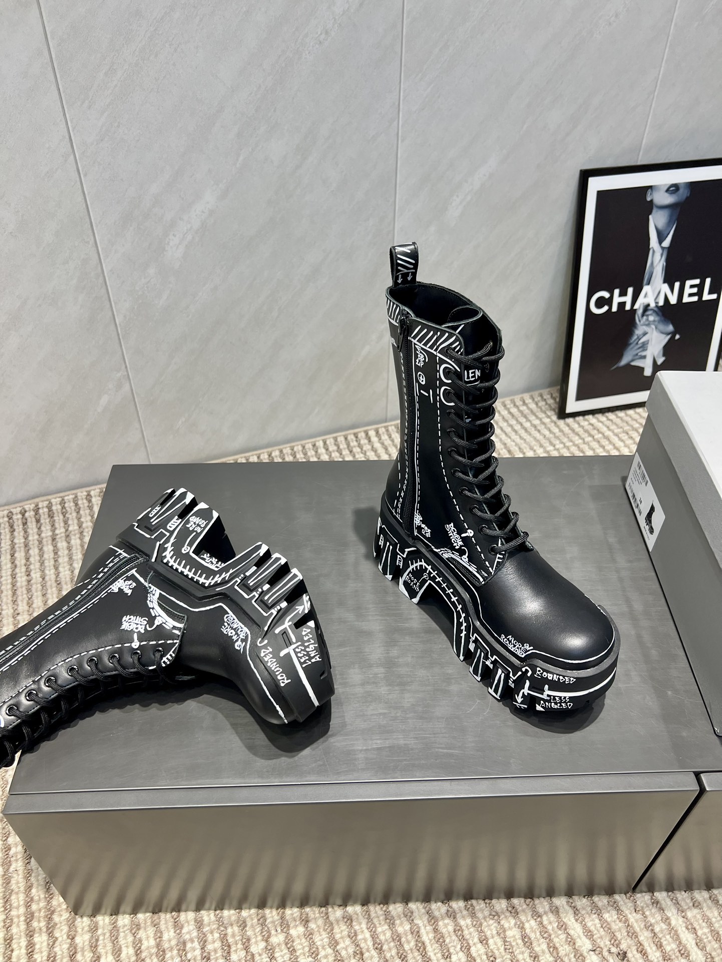 Balenciaga Male Boots Cow Leather L-s