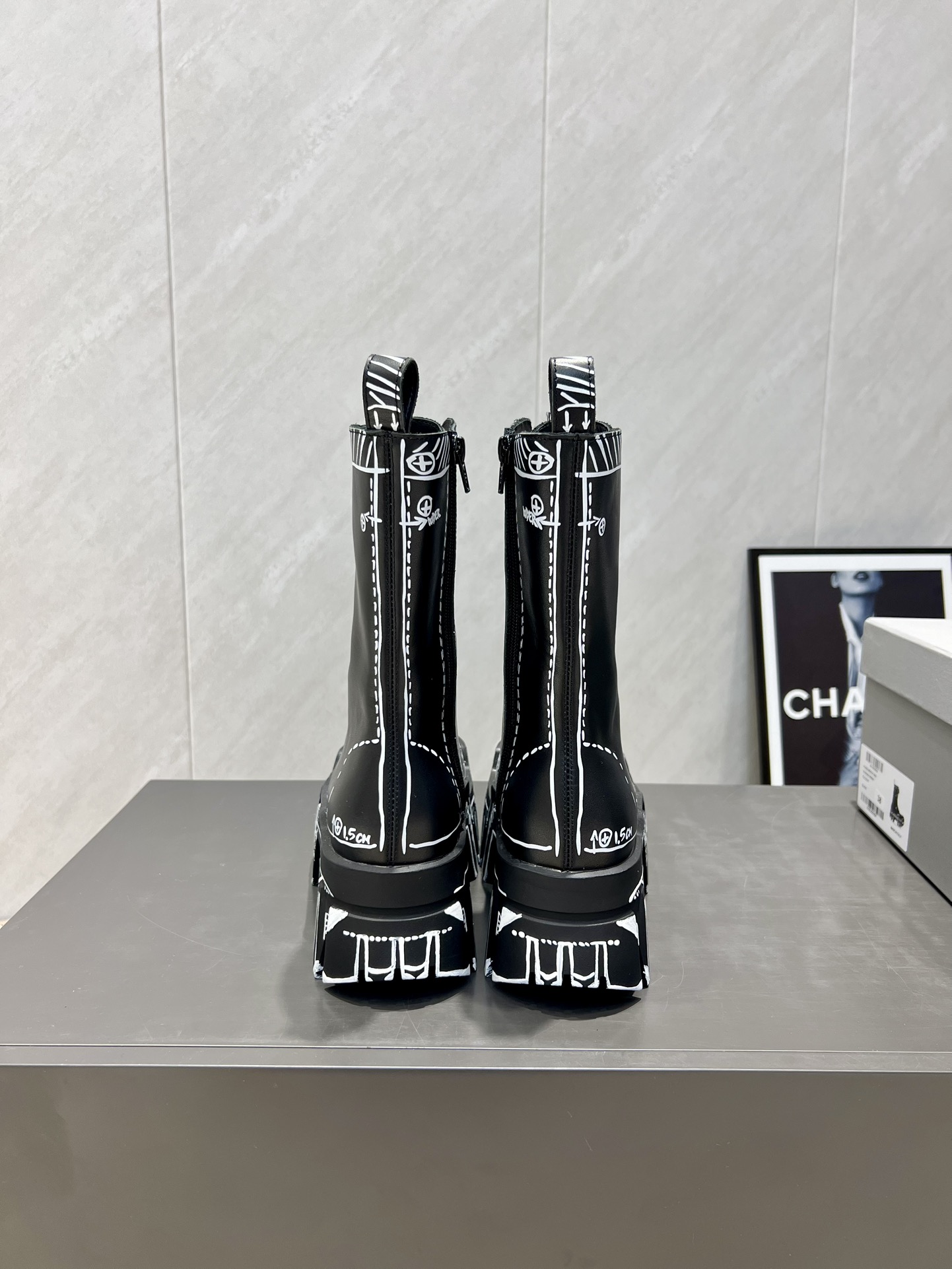 Balenciaga Male Boots Cow Leather L-s