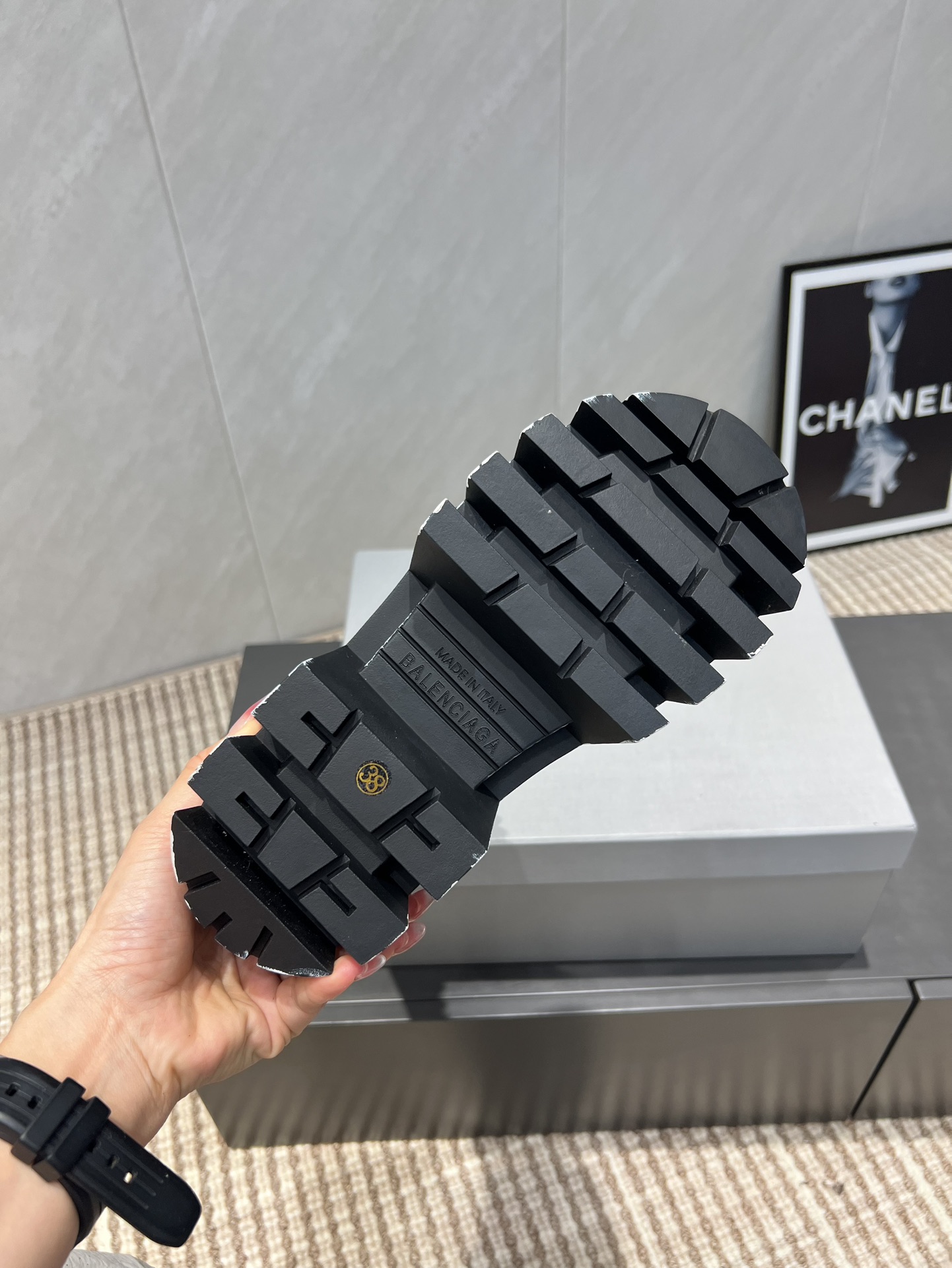 Balenciaga Male Boots Cow Leather L-s