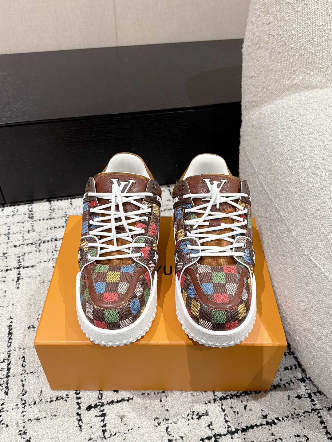 Louis Vuitton Male Sneakers Breathable M-l-s