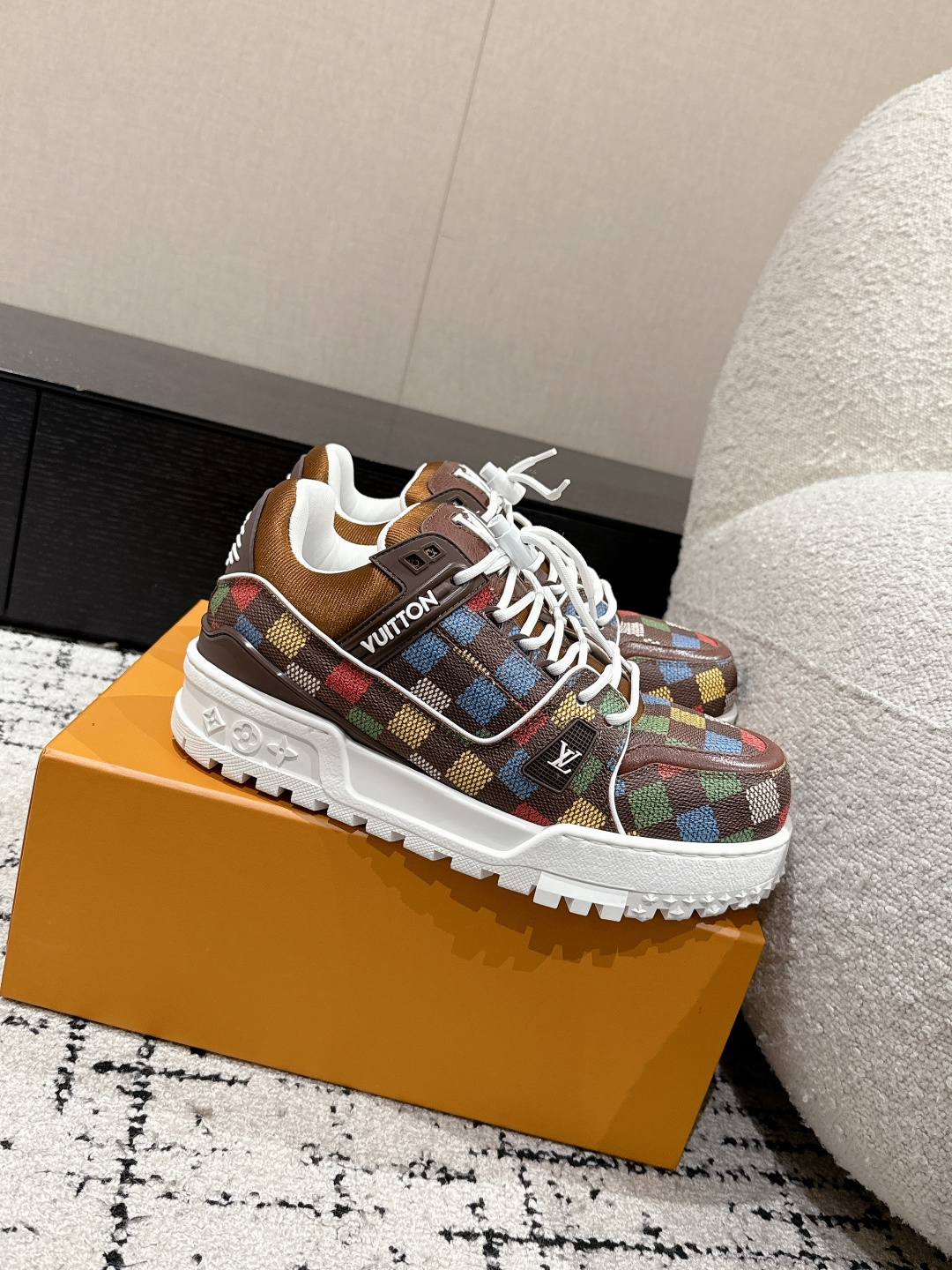 Louis Vuitton Male Sneakers Breathable M-l-s