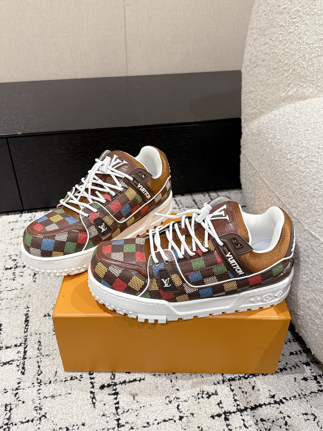 Louis Vuitton Male Sneakers Breathable M-l-s