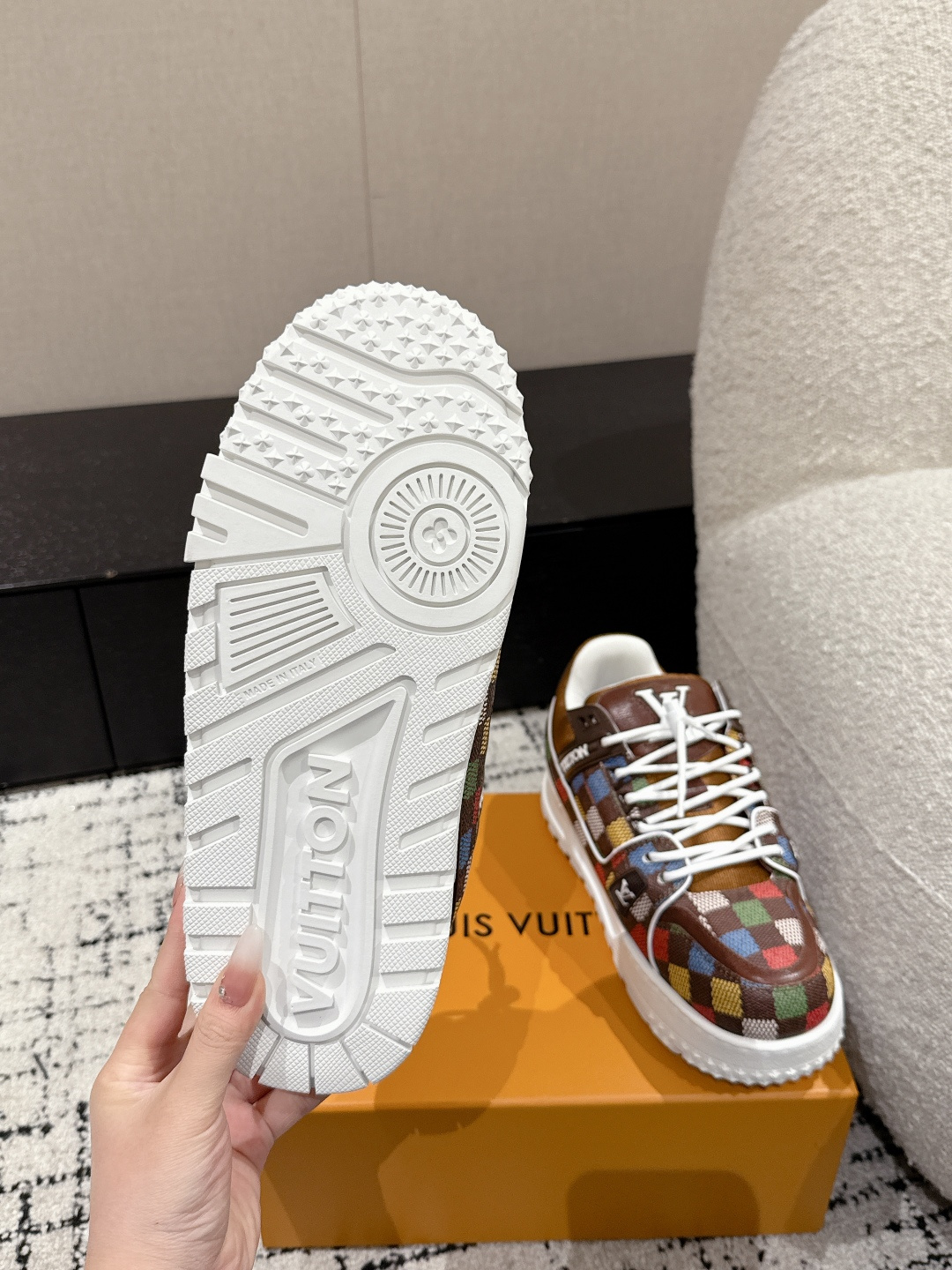 Louis Vuitton Male Sneakers Breathable M-l-s