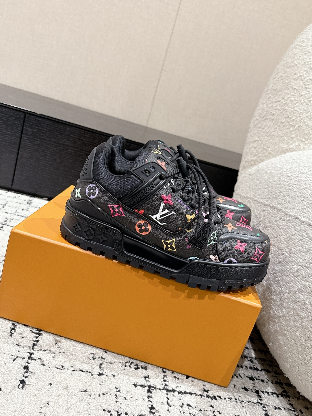 Louis Vuitton Male Sneakers Breathable M-l-s