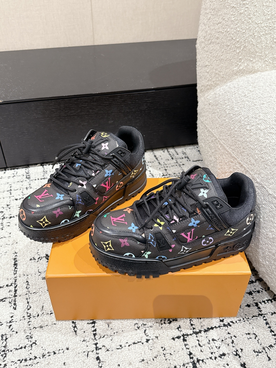 Louis Vuitton Male Sneakers Breathable M-l-s